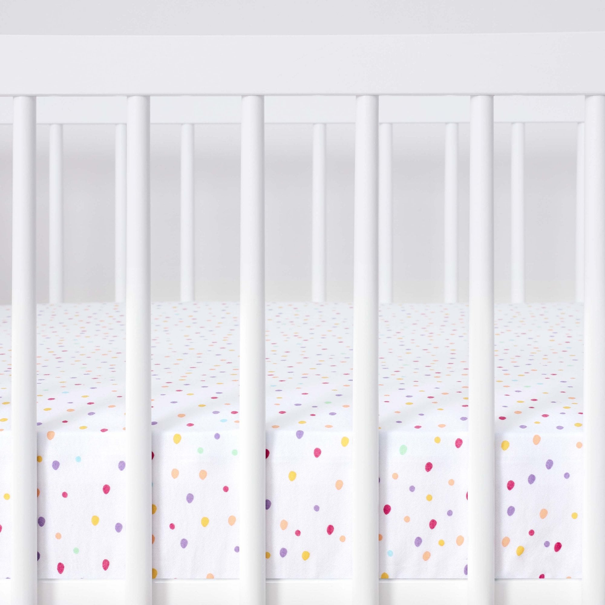 Snuz Cot & Cot Bed Fitted Sheets 2 Pack Colour Spots