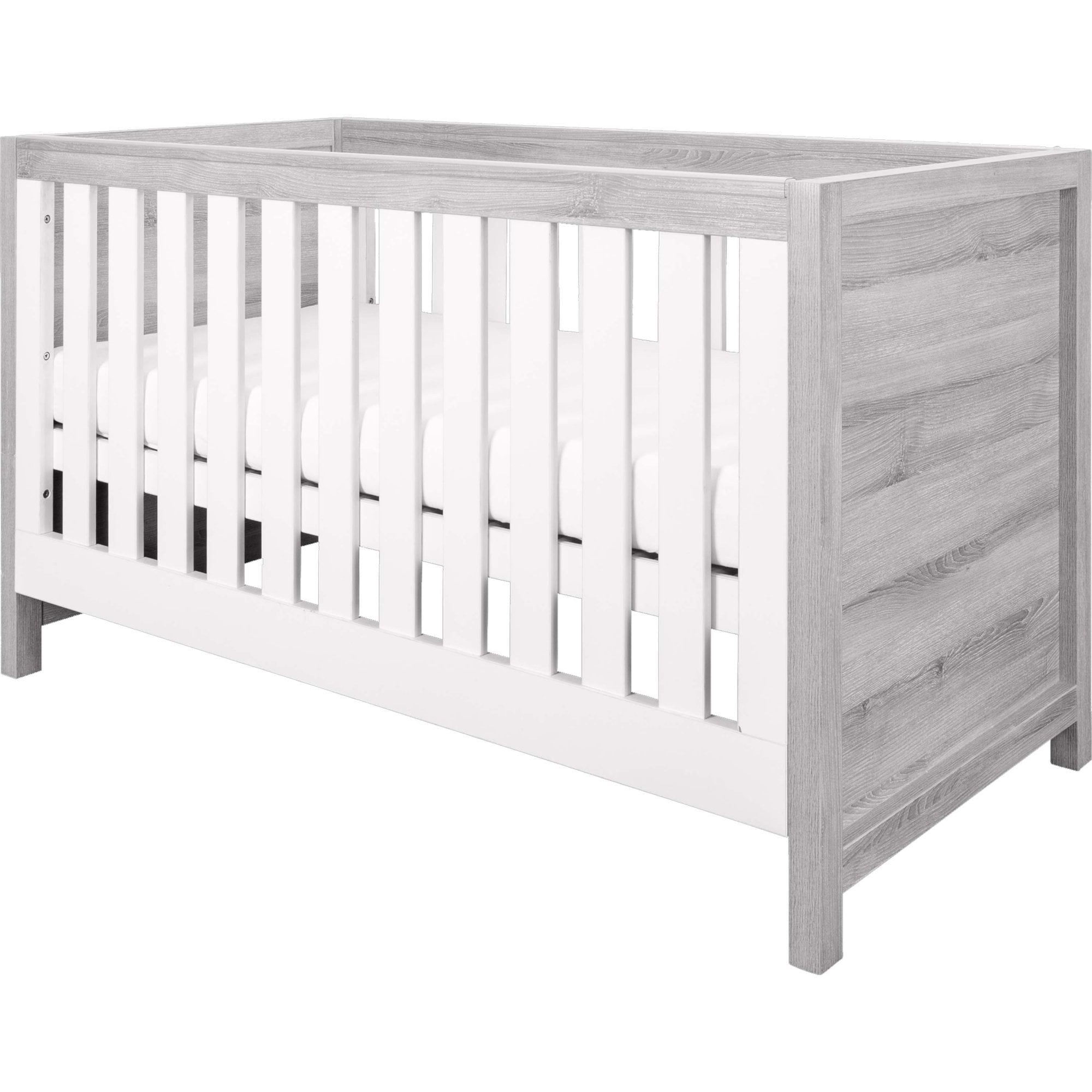 Tutti Bambini Modena 3 Piece Nursery Set Grey Ash / White