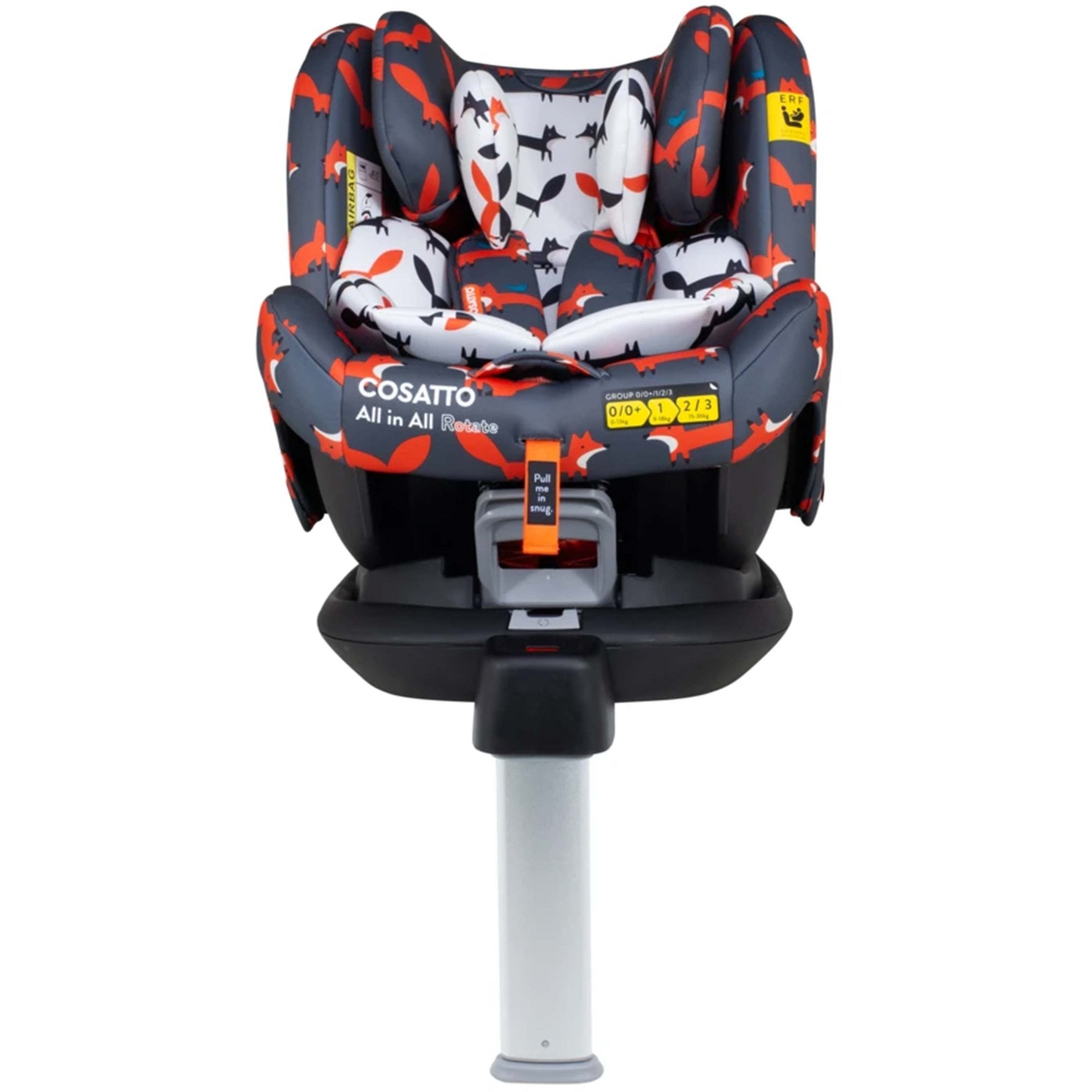 Cosatto All In All 360 Rotate Group 0+1/2/3 Isofix Car Seat Charcoal Mister Fox