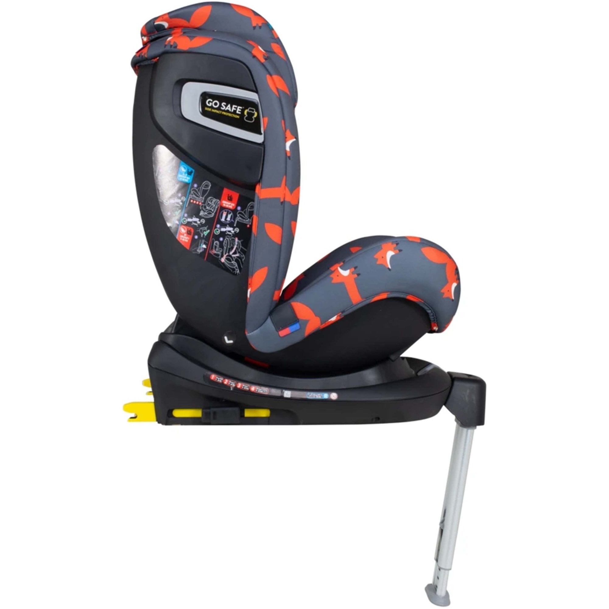 Cosatto All In All 360 Rotate Group 0+1/2/3 Isofix Car Seat Charcoal Mister Fox