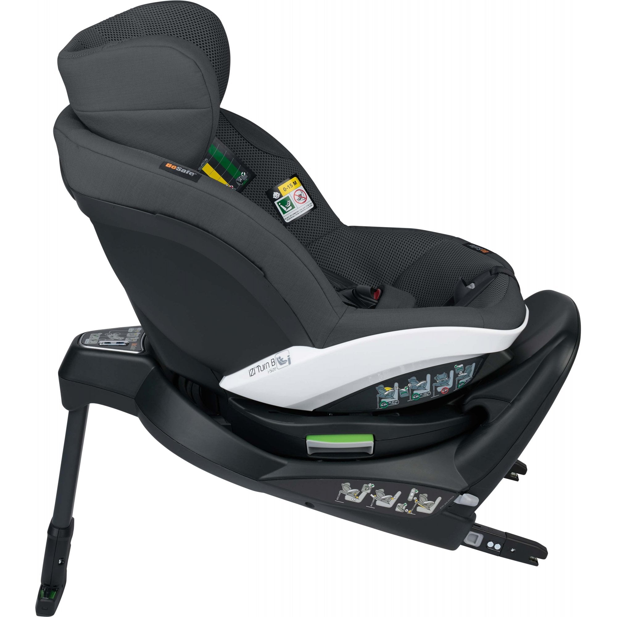 BeSafe iZi Turn B i-Size Car Seat Anthracite Mesh