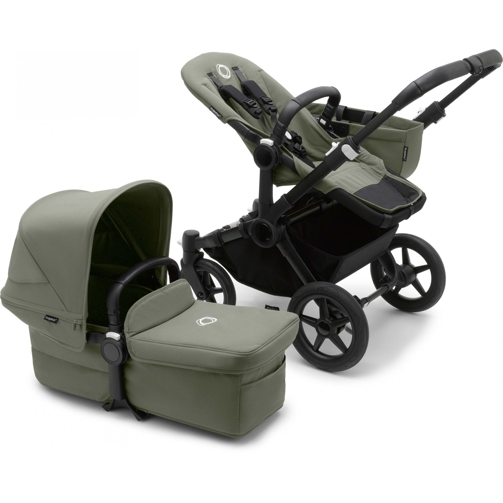 Bugaboo Donkey 5 Mono Pram Complete Ultimate Bundle Forest Green