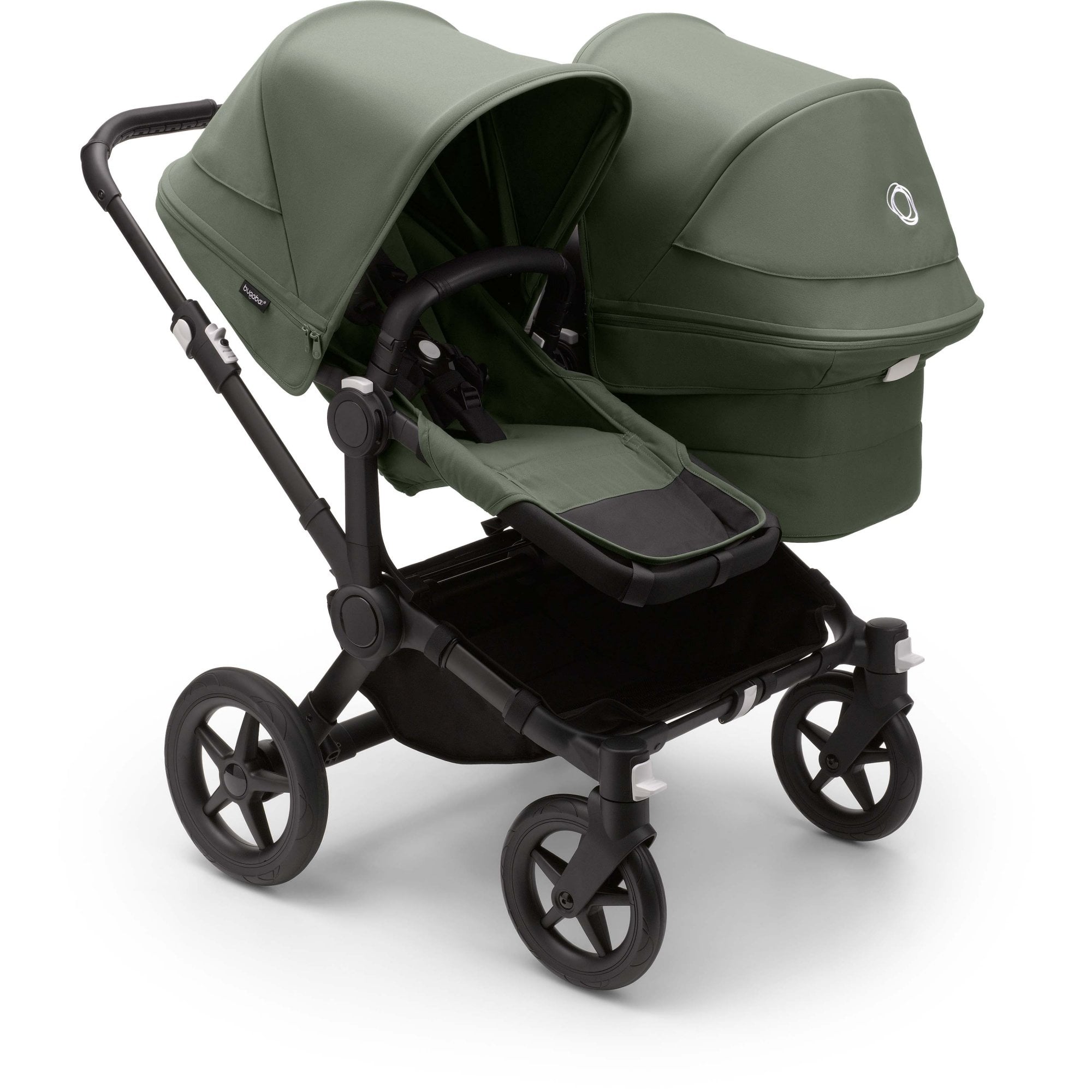 Bugaboo Donkey 5 Duo Pram Complete Essential Bundle Forest Green