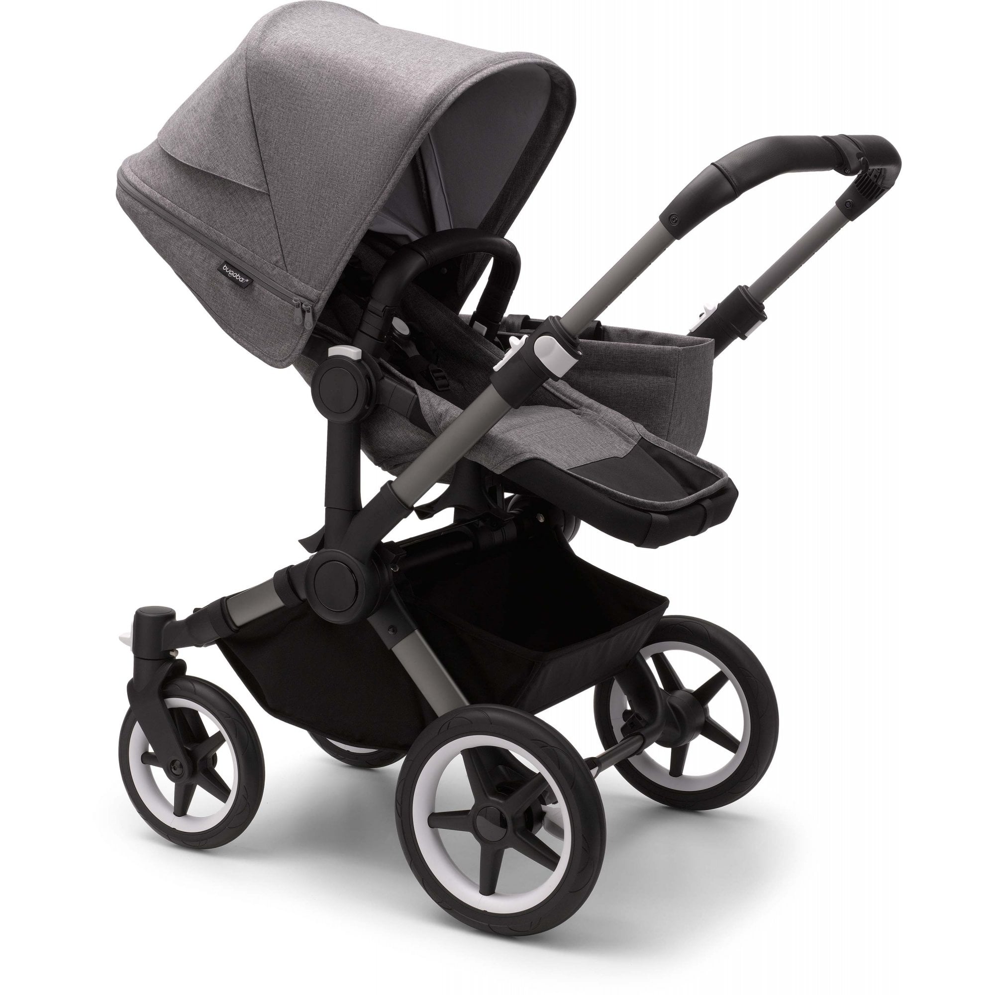 Bugaboo Donkey 5 Twin Complete Essential Bundle Grey Melange