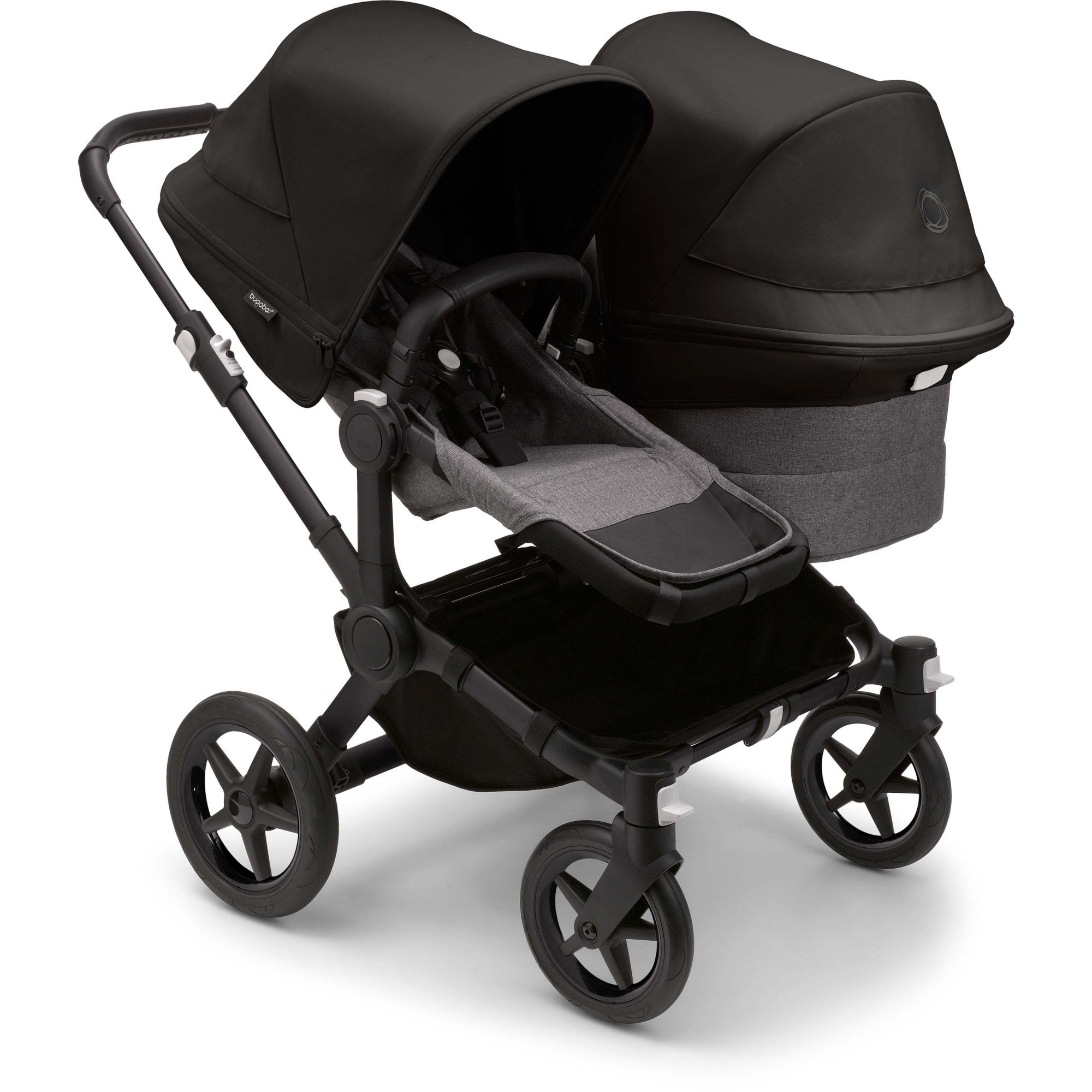 Bugaboo Donkey 5 Twin Pram Midnight Black Canopy