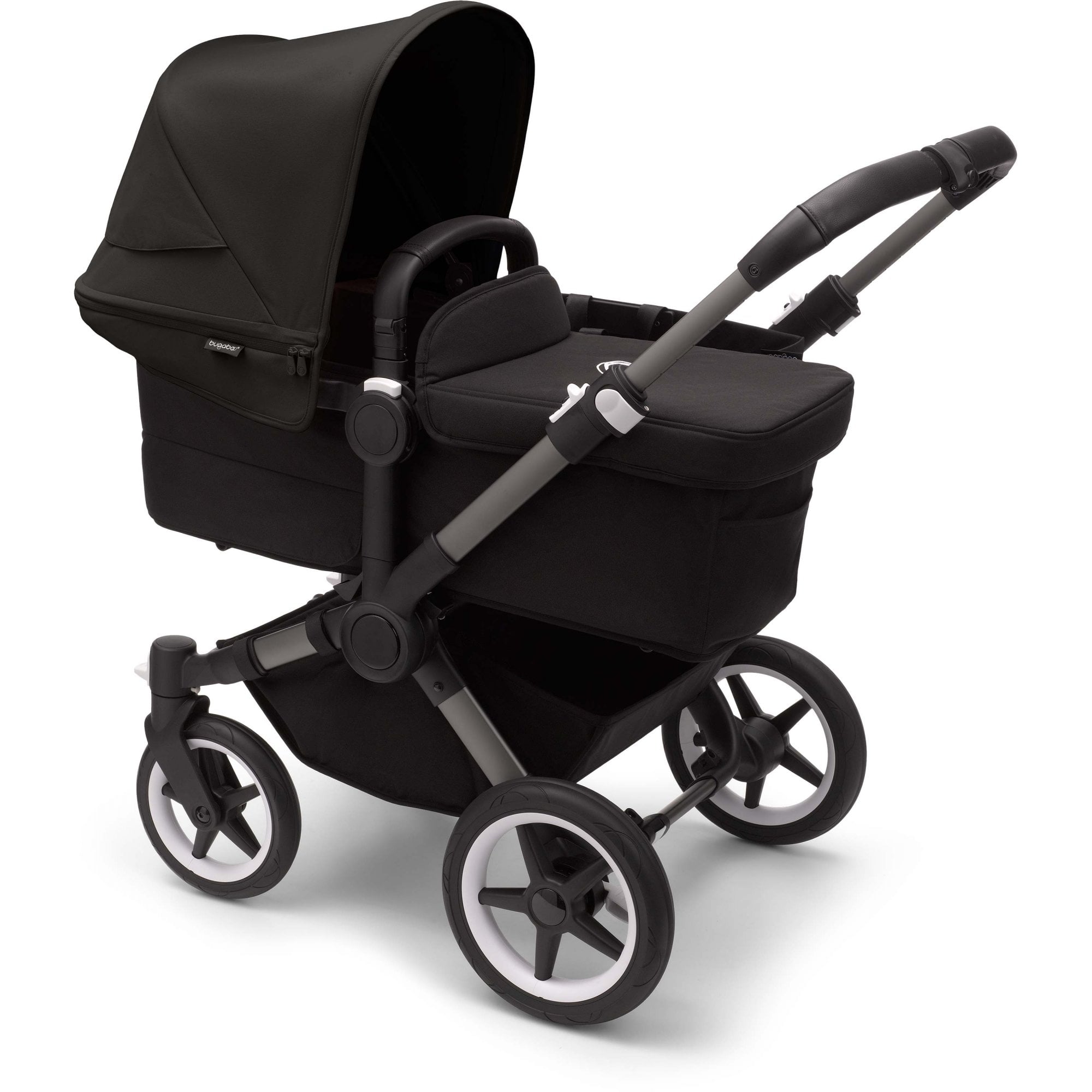 Bugaboo Donkey 5 Twin Pram Midnight Black Canopy