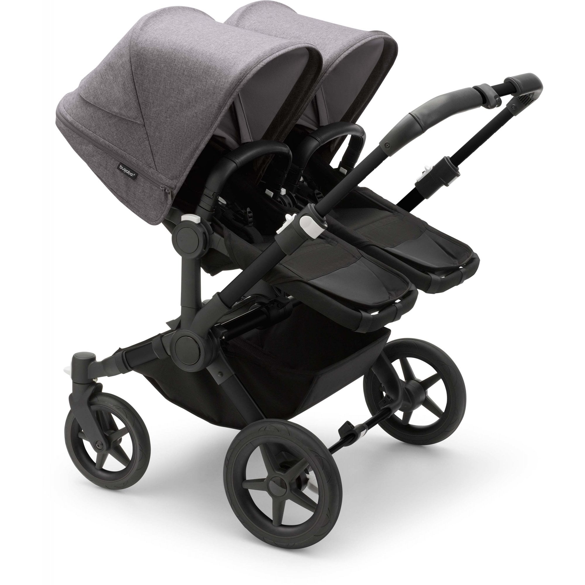 Bugaboo Donkey 5 Twin Pram Grey Melange Canopy