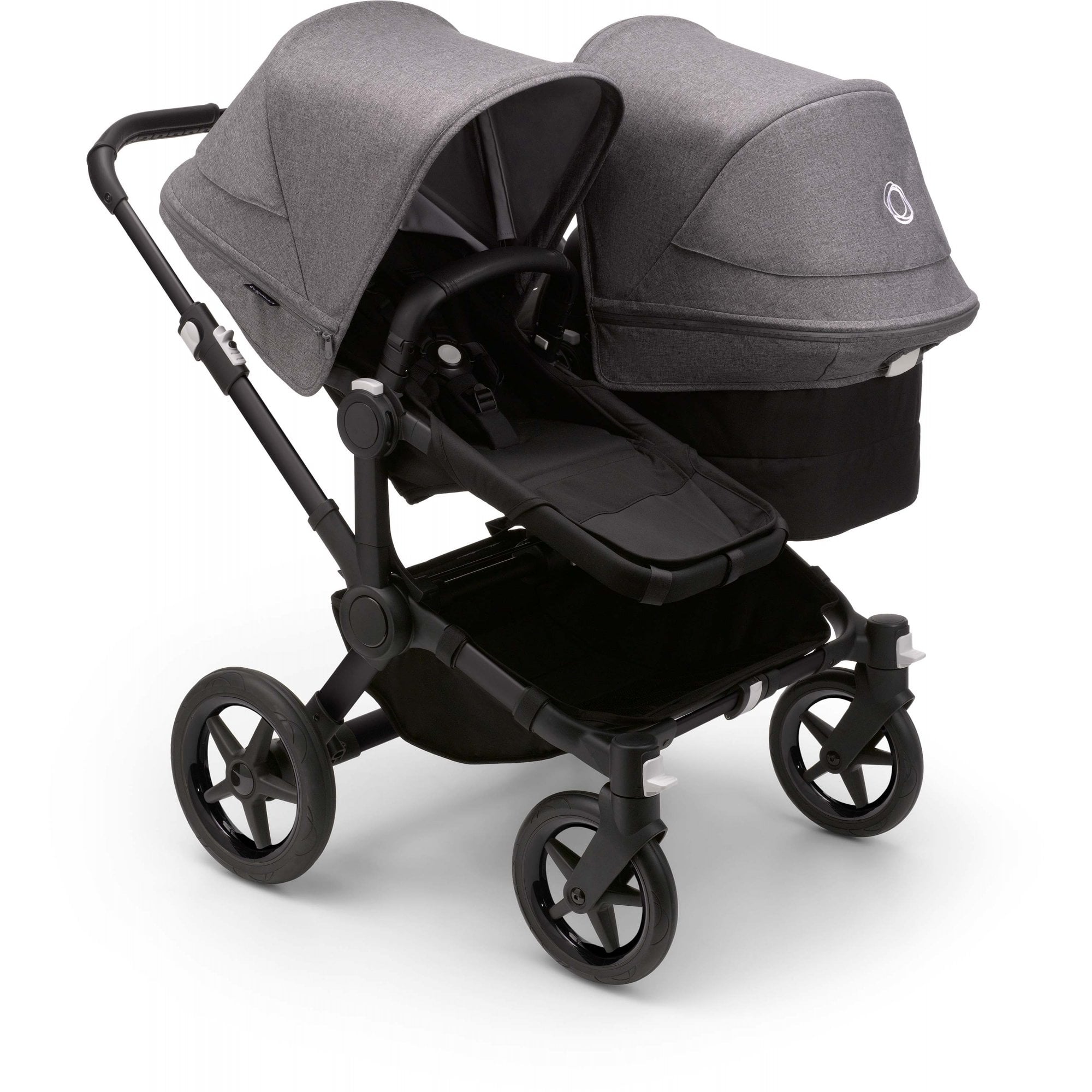 Bugaboo Donkey 5 Twin Pram Grey Melange Canopy