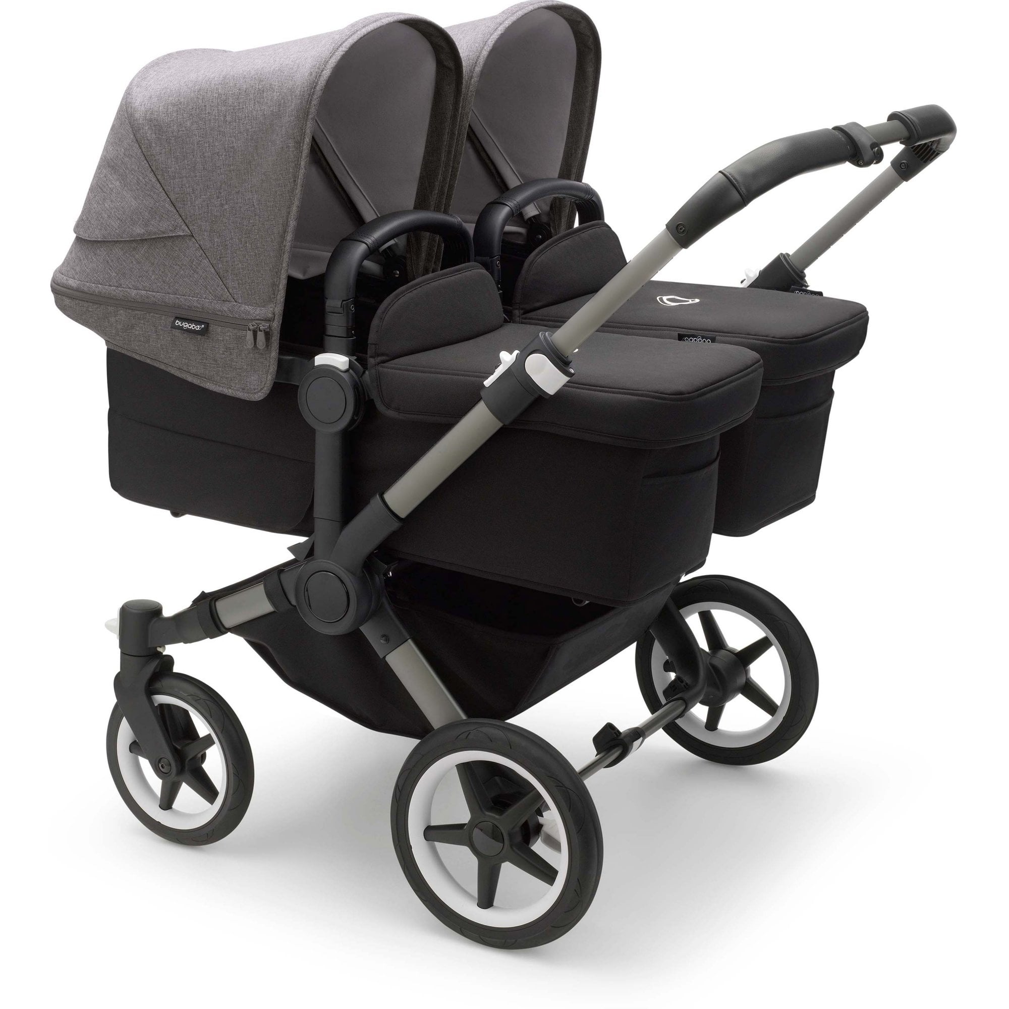 Bugaboo Donkey 5 Twin Pram Grey Melange Canopy