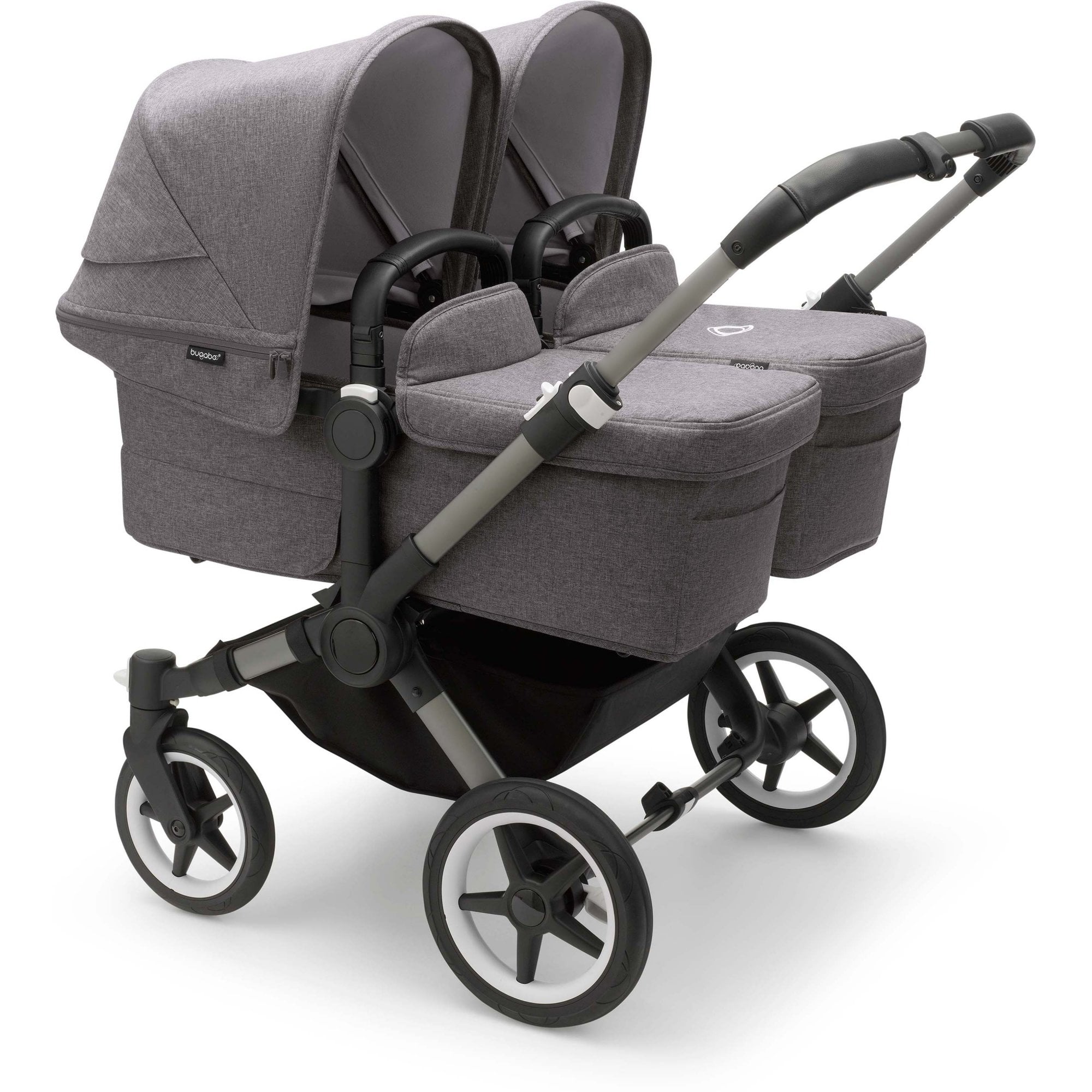 Bugaboo Donkey 5 Twin Pram Grey Melange Canopy