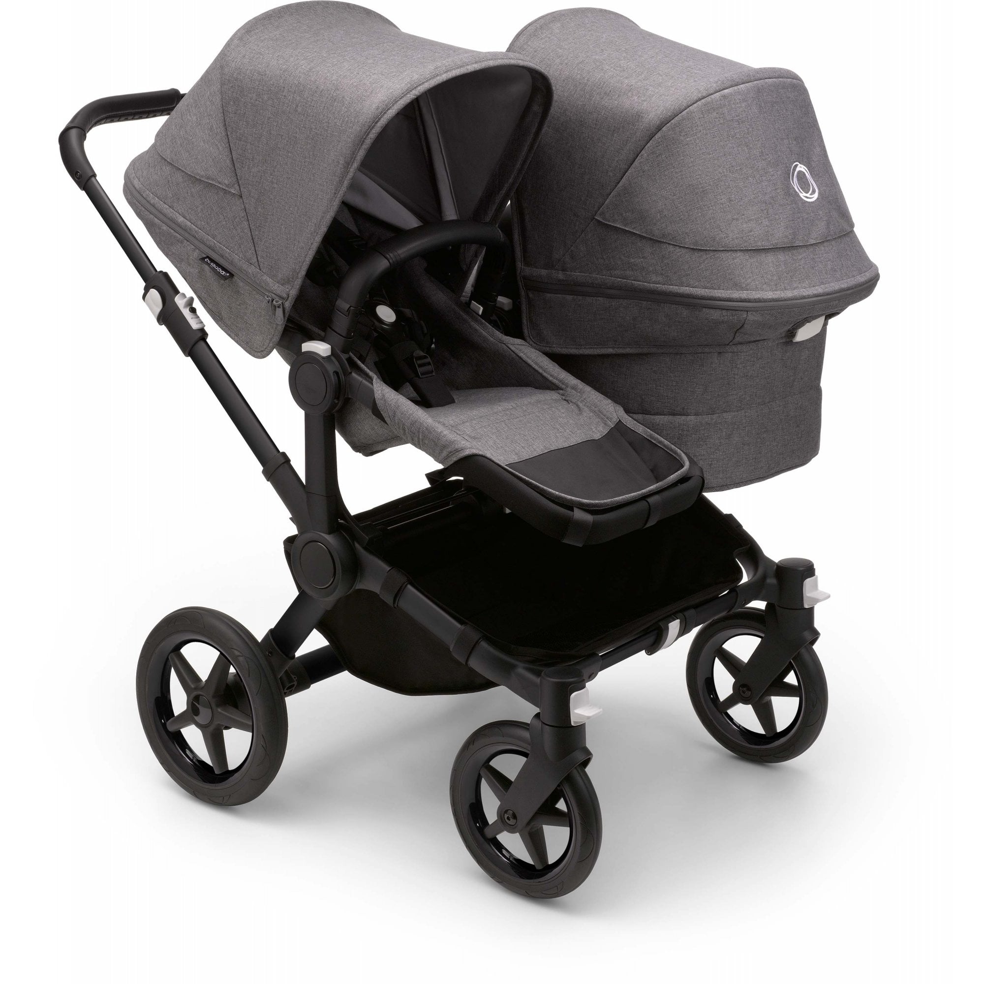 Bugaboo Donkey 5 Twin Pram Grey Melange Canopy