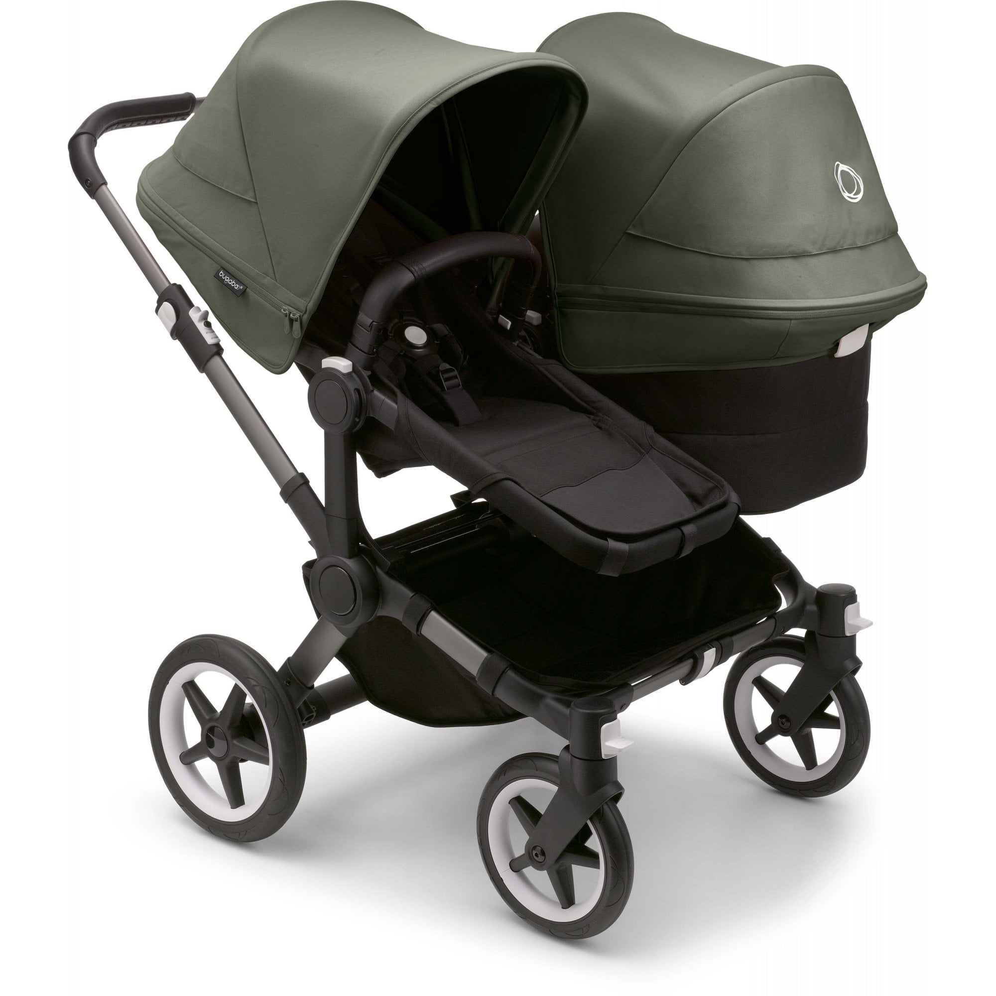 Bugaboo Donkey 5 Twin Pram Forest Green Canopy
