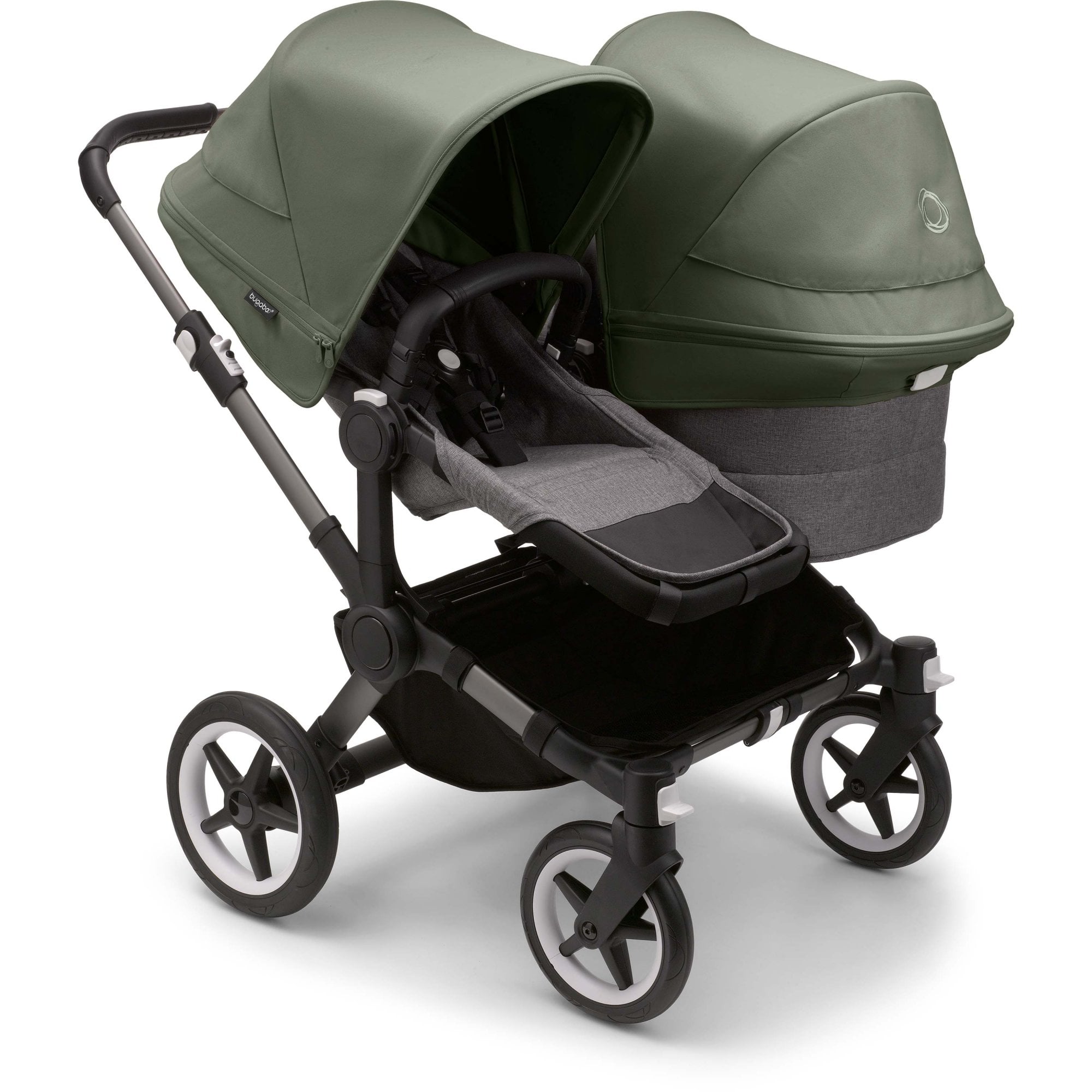 Bugaboo Donkey 5 Twin Pram Forest Green Canopy