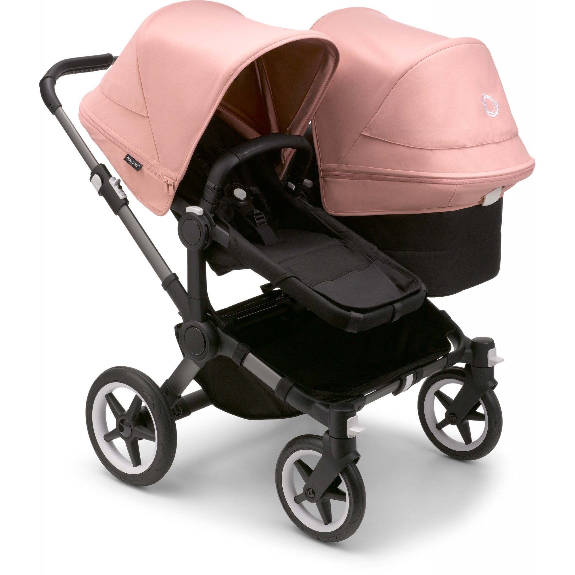 Bugaboo Donkey 5 Twin Pram Morning Pink Canopy