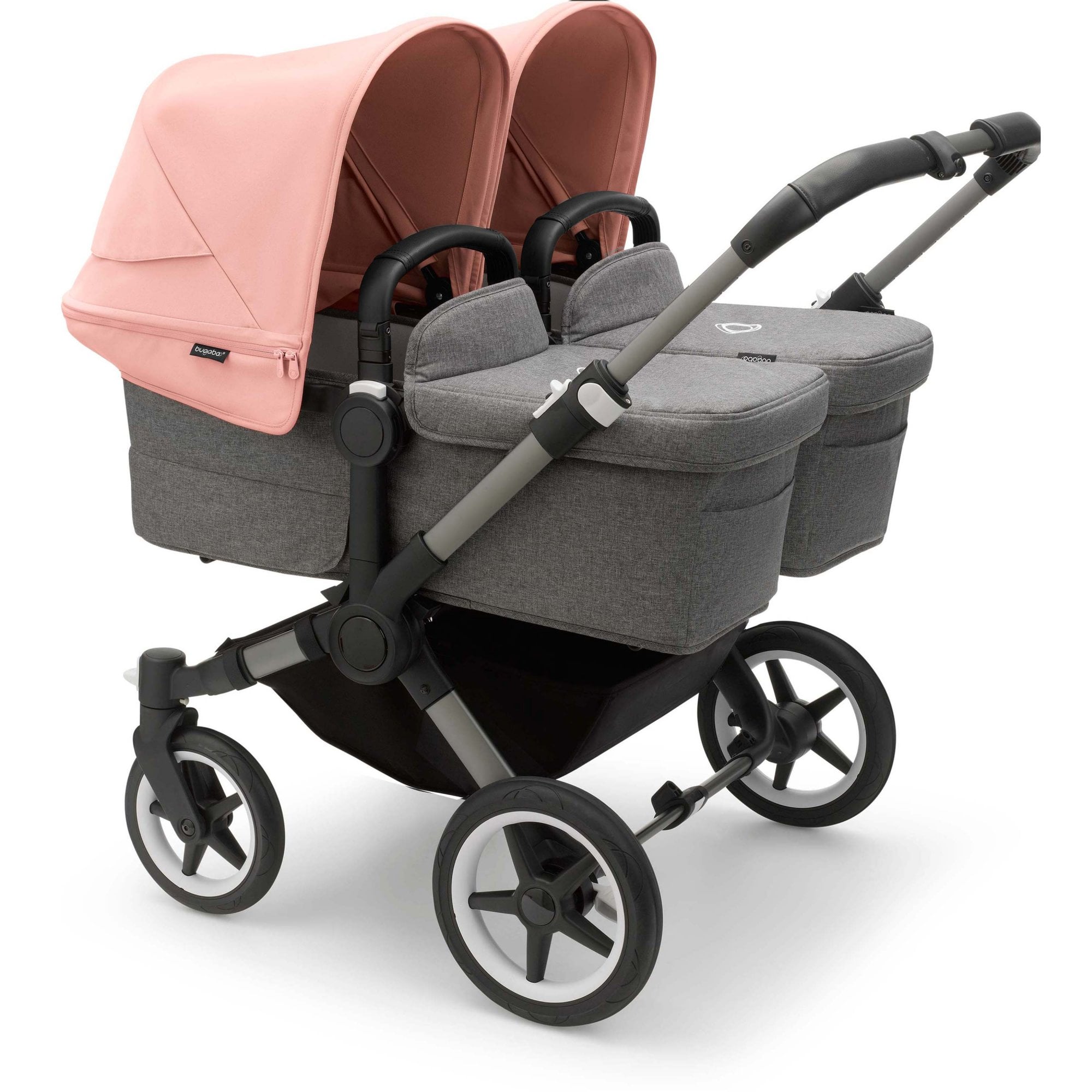 Bugaboo Donkey 5 Twin Pram Morning Pink Canopy