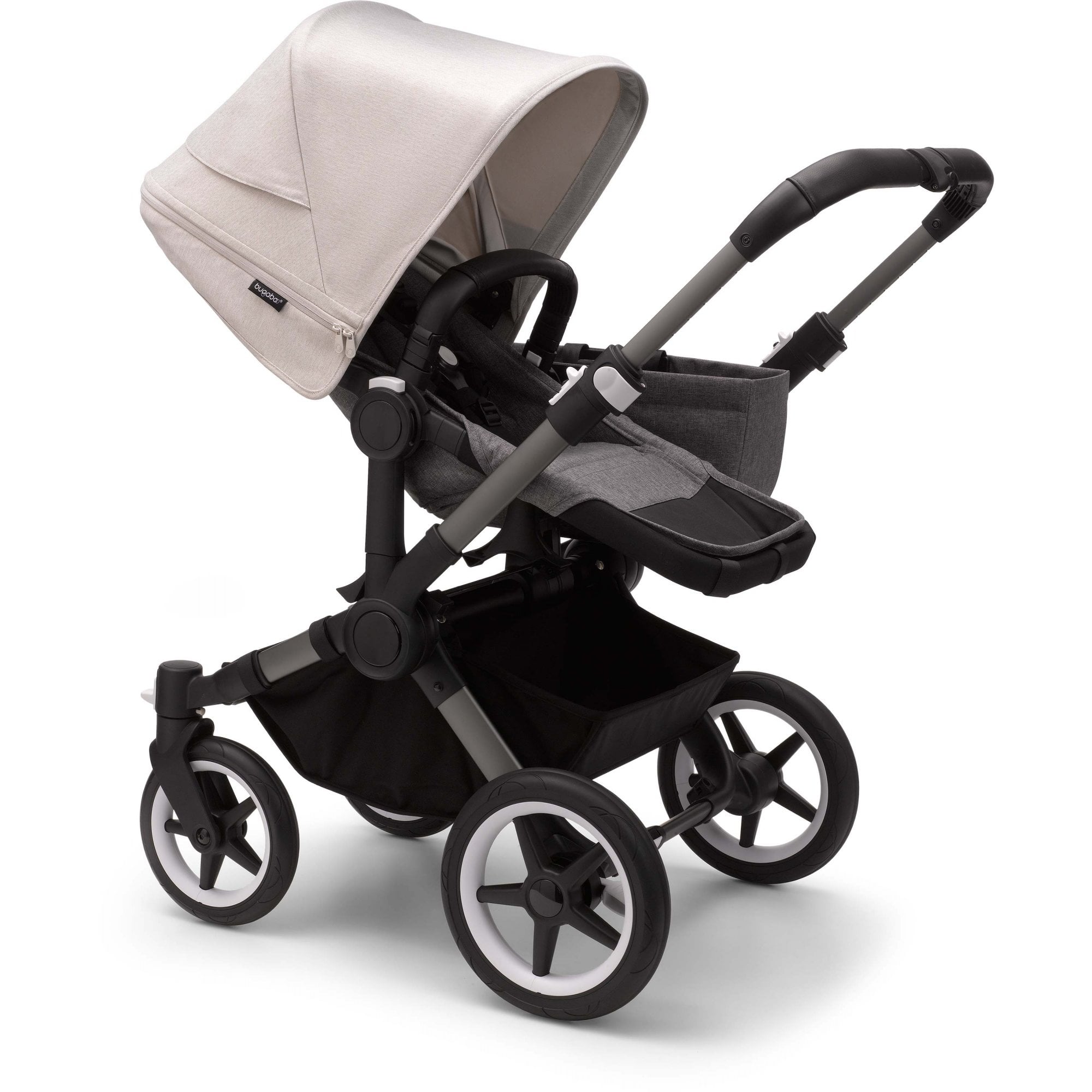 Bugaboo Donkey 5 Twin Pram Misty White Canopy