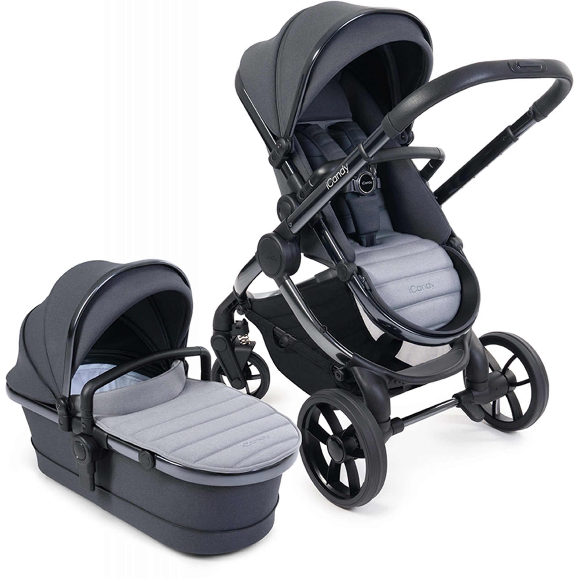 iCandy Peach 7 Complete Bundle Phantom / Truffle + Cloud T & Base