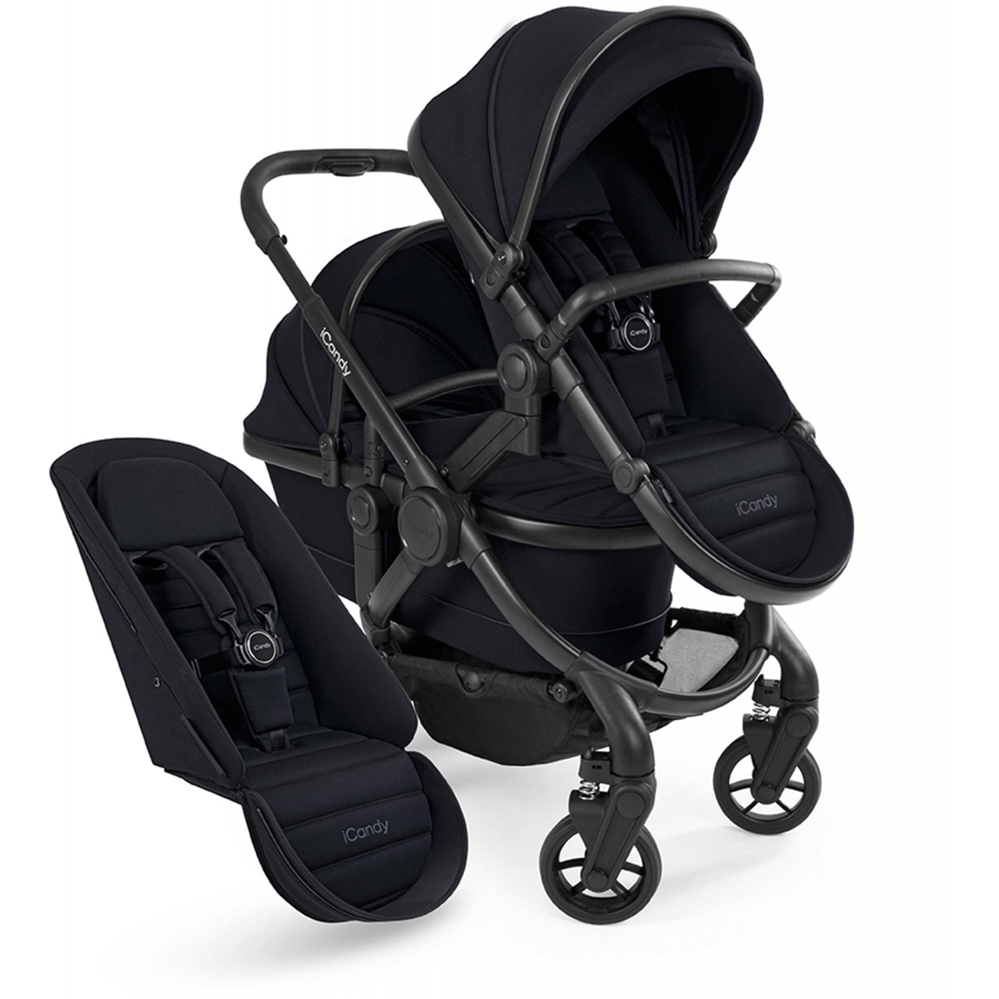 iCandy Peach 7 Double Stroller - Phantom / Black Edition