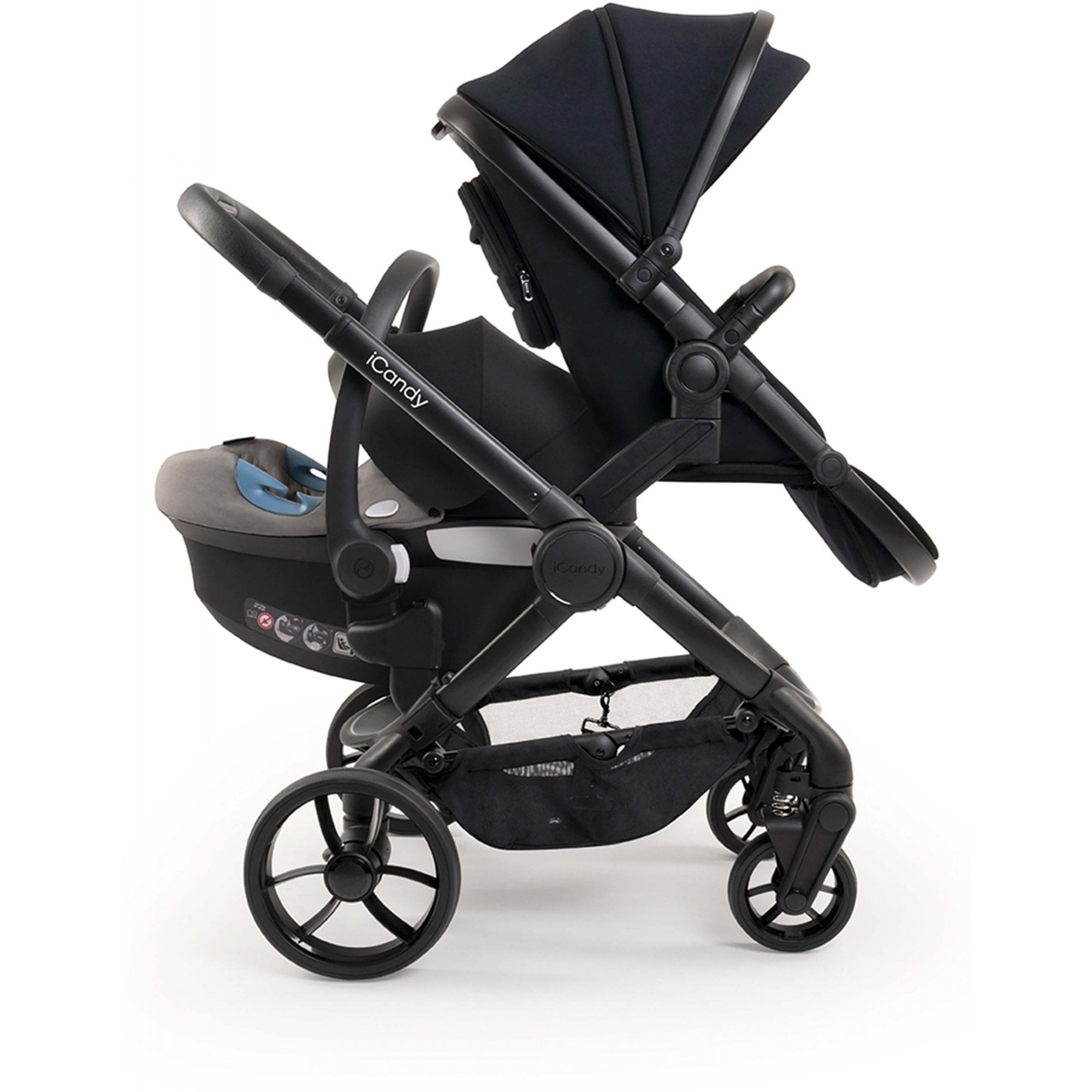 iCandy Peach 7 Double Stroller - Phantom / Black Edition