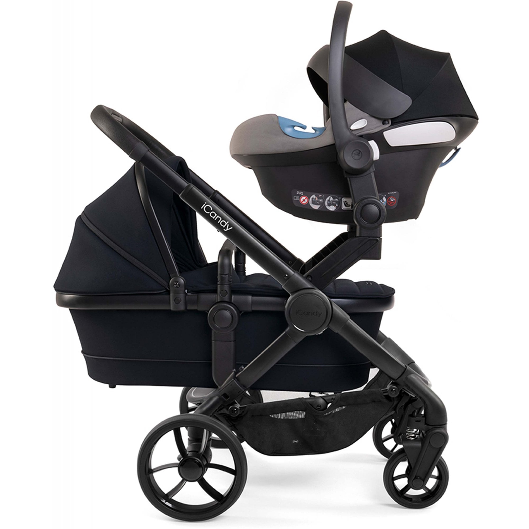 iCandy Peach 7 Twin Stroller - Phantom / Black Edition