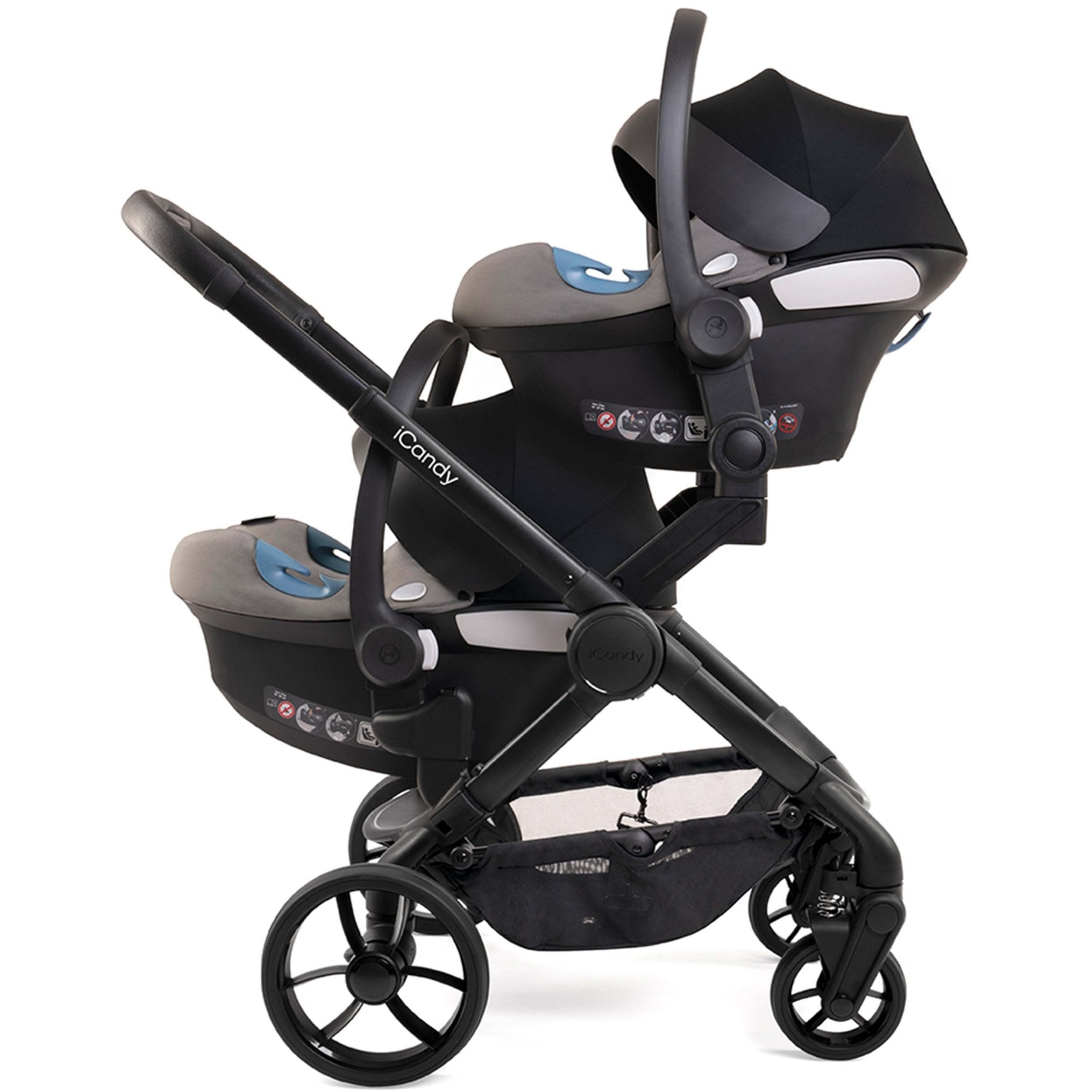 iCandy Peach 7 Twin Stroller - Phantom / Black Edition