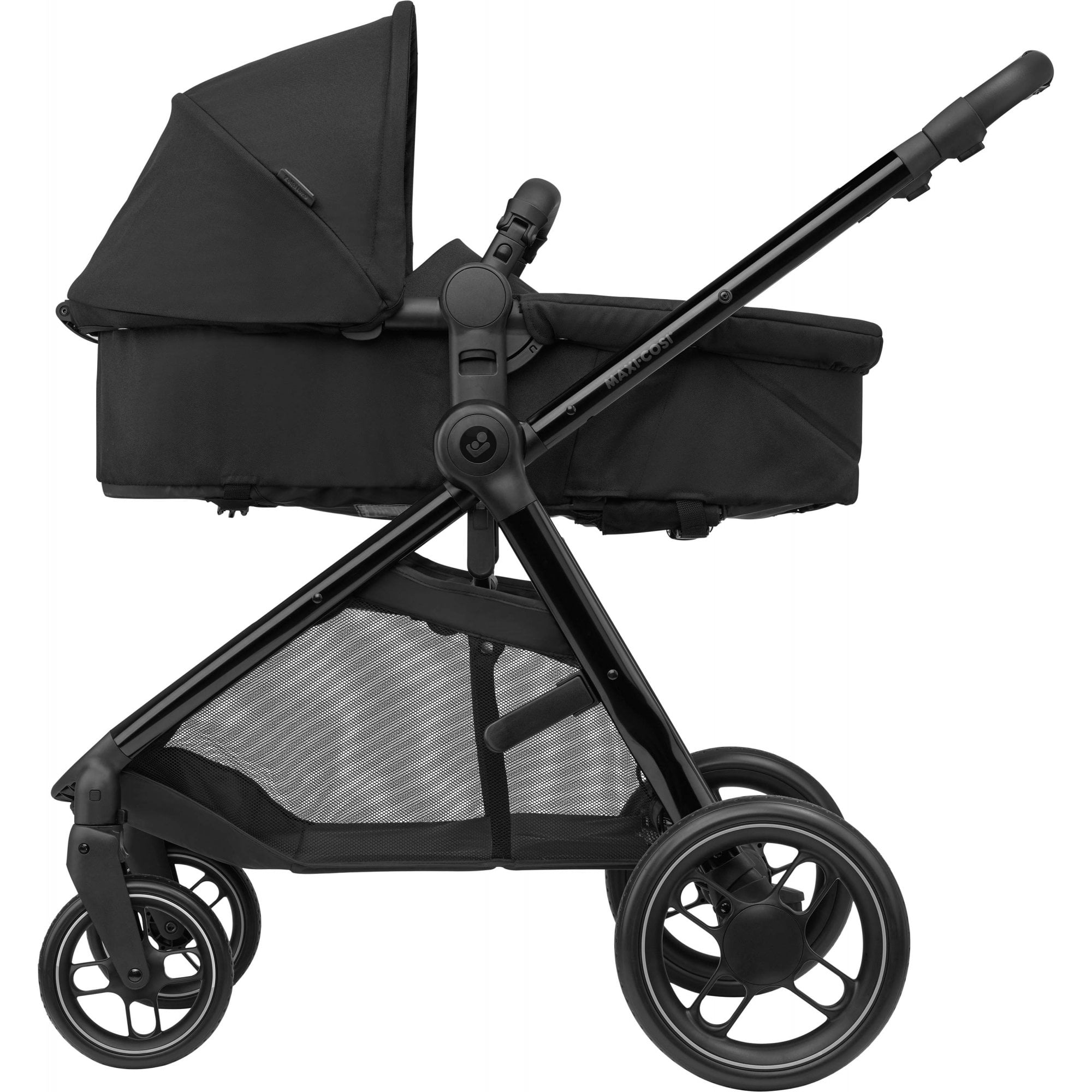 Maxi Cosi Zelia 3 Luxe 2in1 Bundle & Cabriofix i-Size Twillic Black