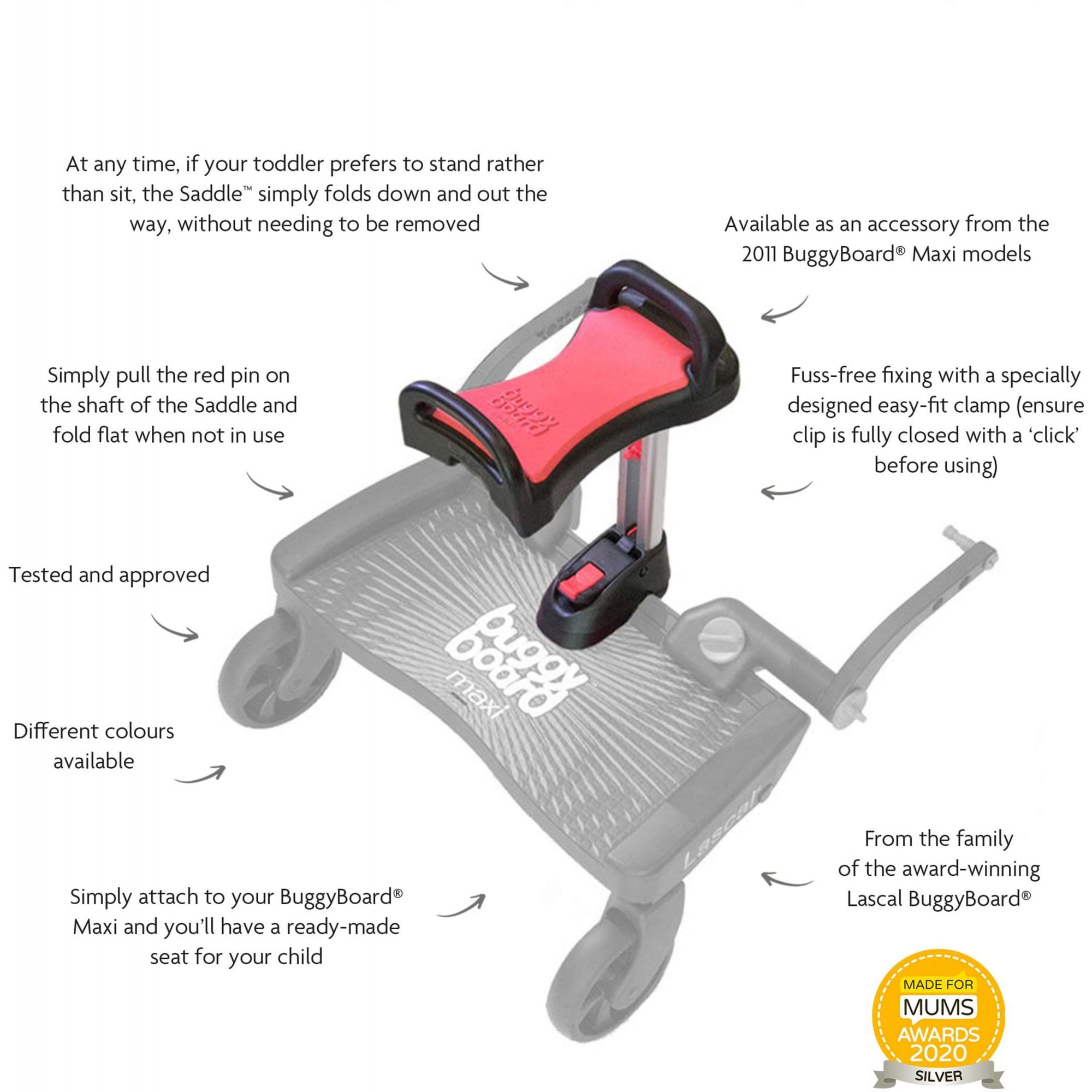 Lascal Buggy Board Saddle