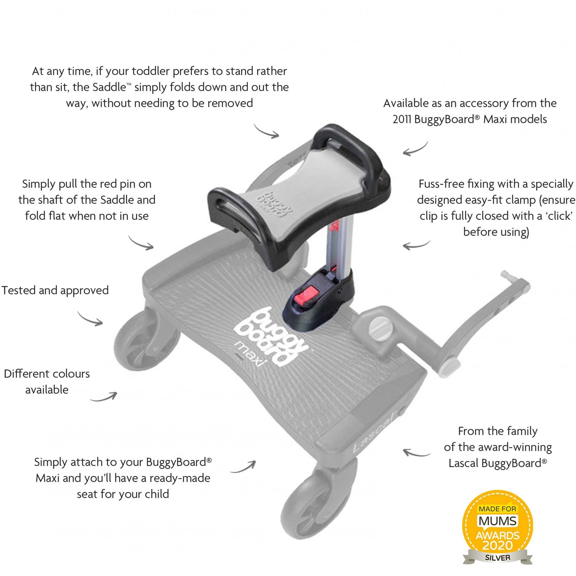 Lascal Buggy Board Saddle