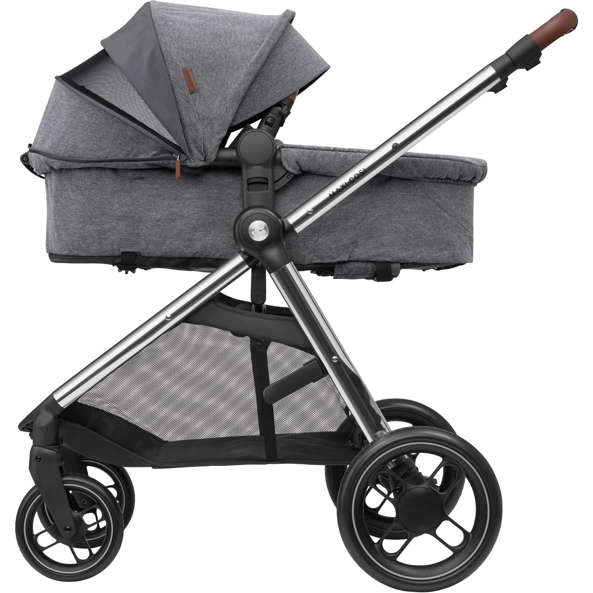 Maxi Cosi Zelia 3 Luxe 2in1 Bundle & Cabriofix i-Size Twillic Grey