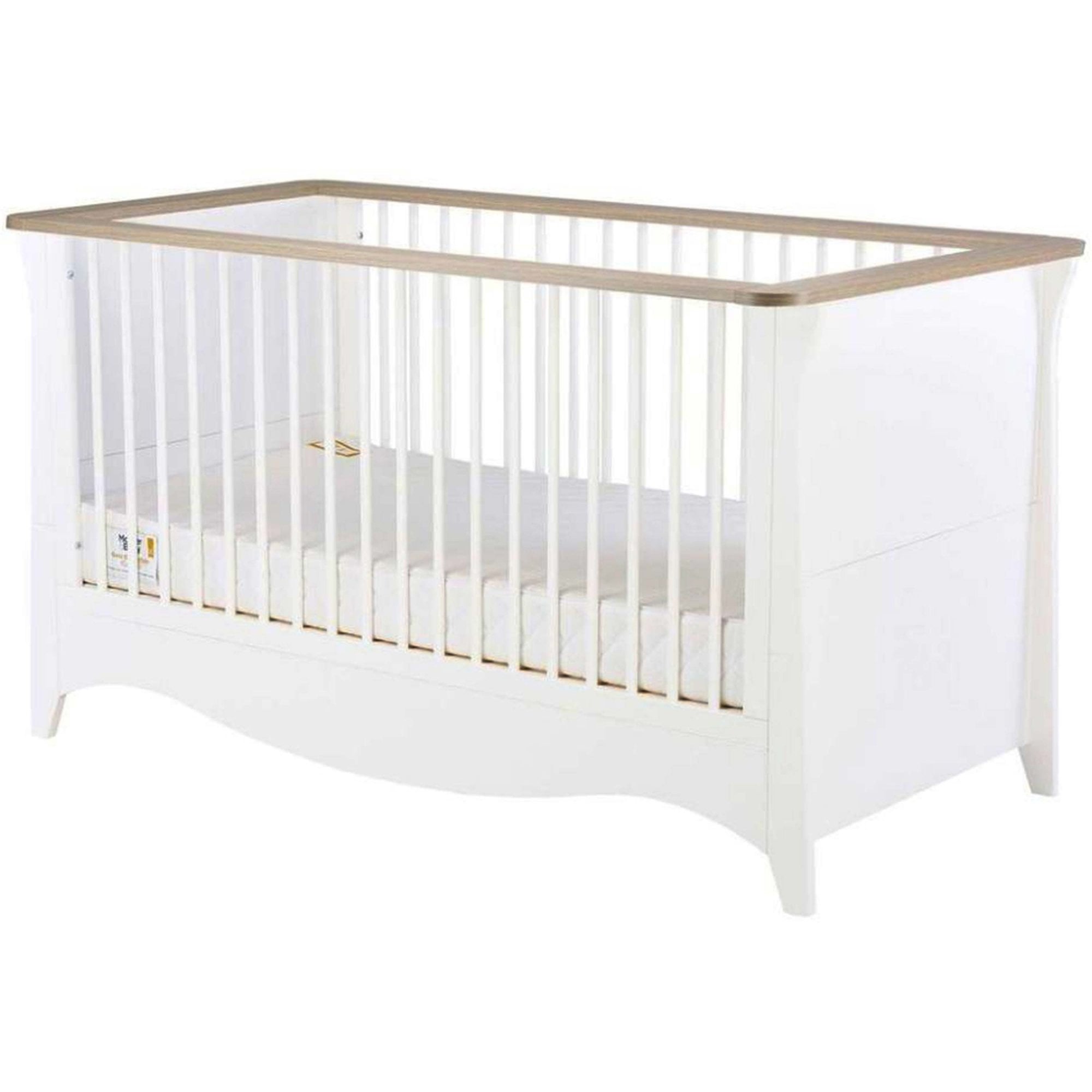 CuddleCo Clara 3 Piece Nursery Set White/Ash