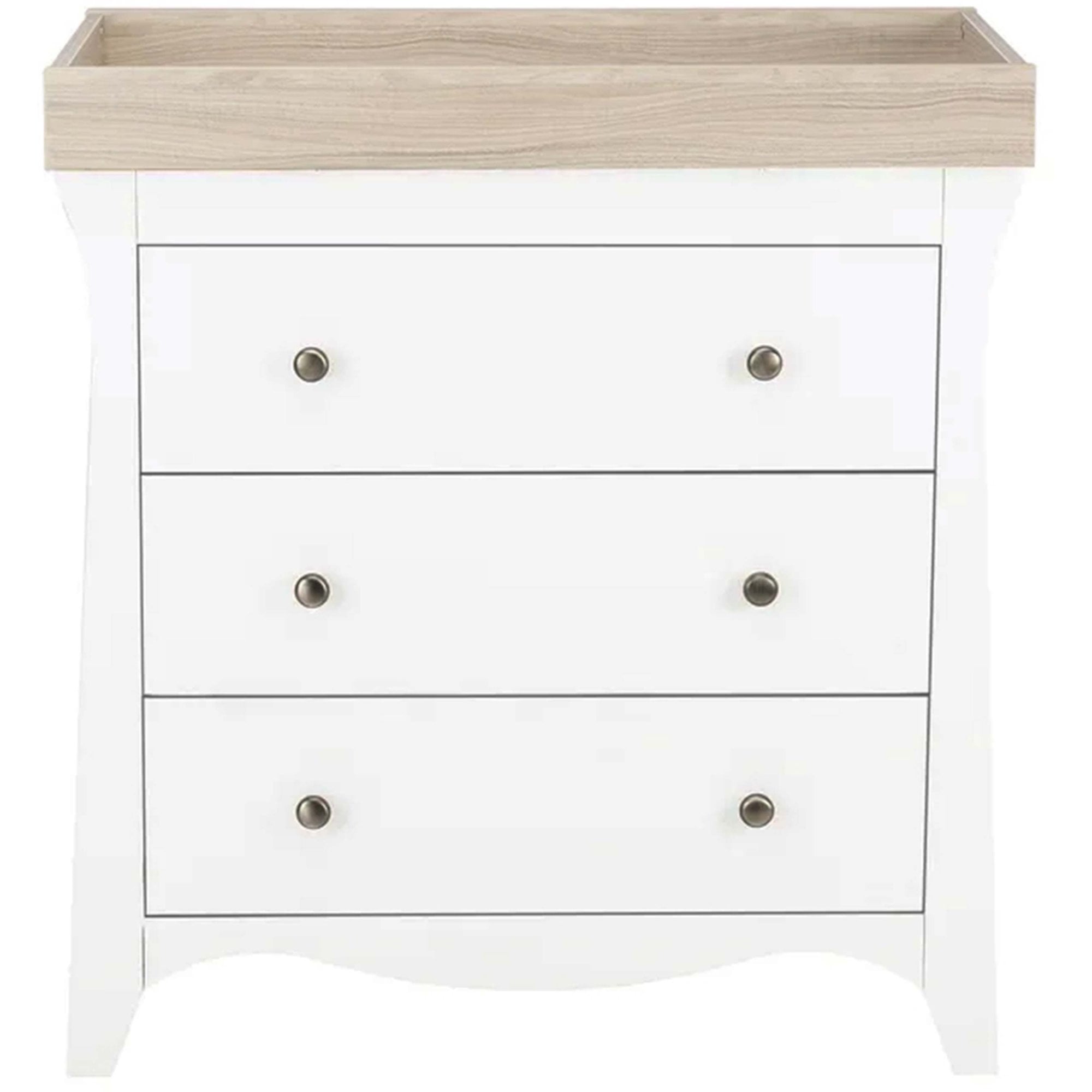 CuddleCo Clara 3 Piece Nursery Set White/Ash