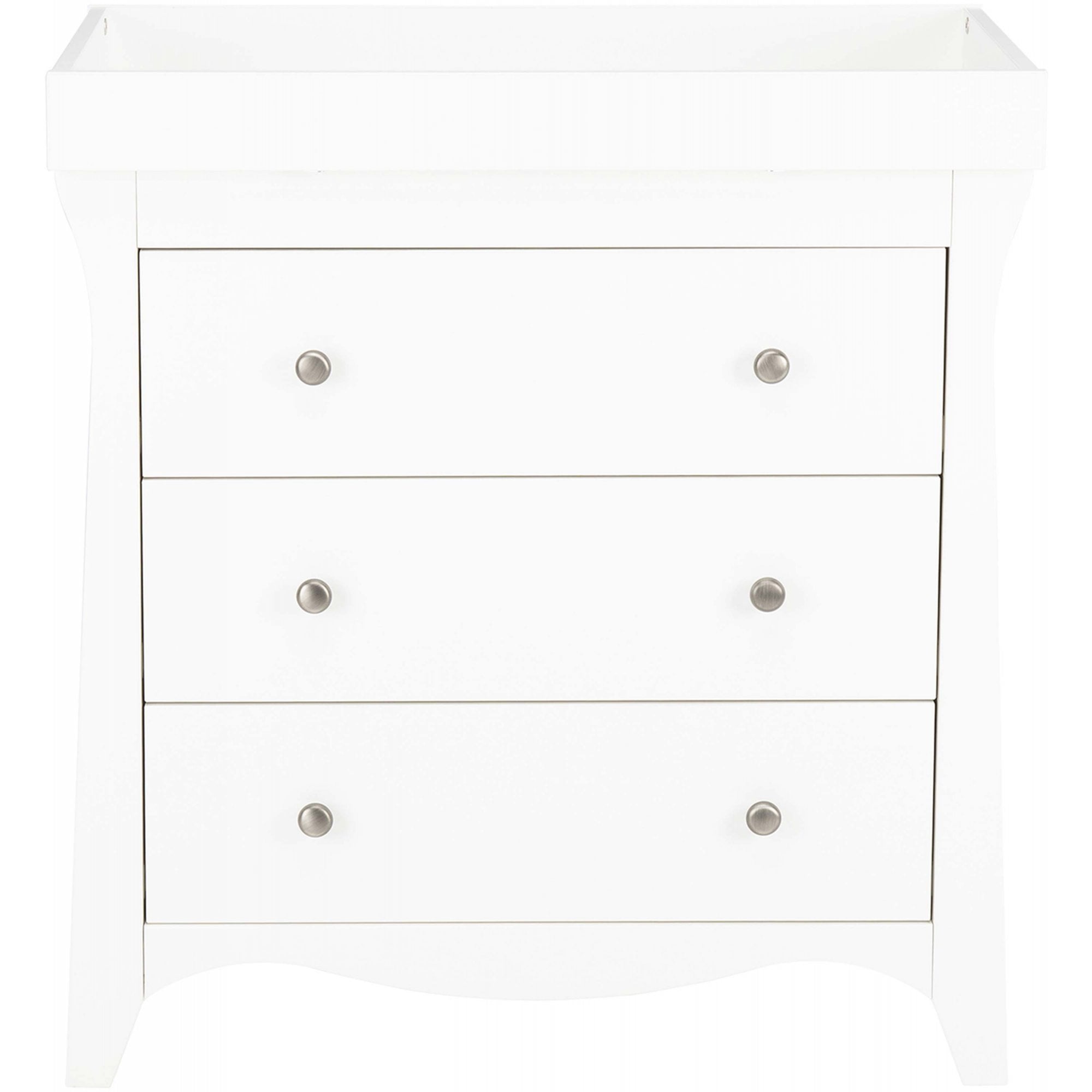 CuddleCo Clara 2 Piece Nursery Set White