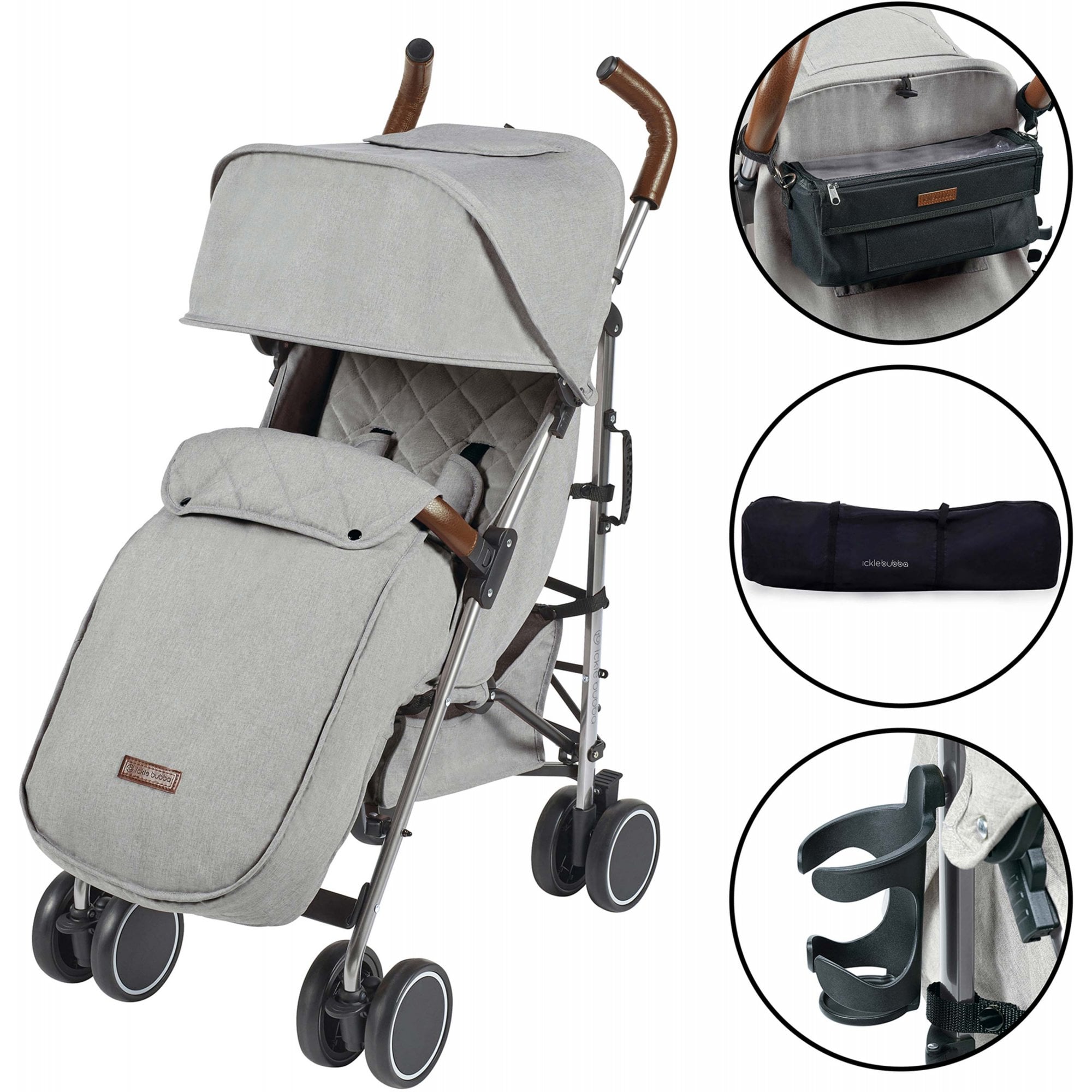 Ickle Bubba Discovery Prime Stroller Grey