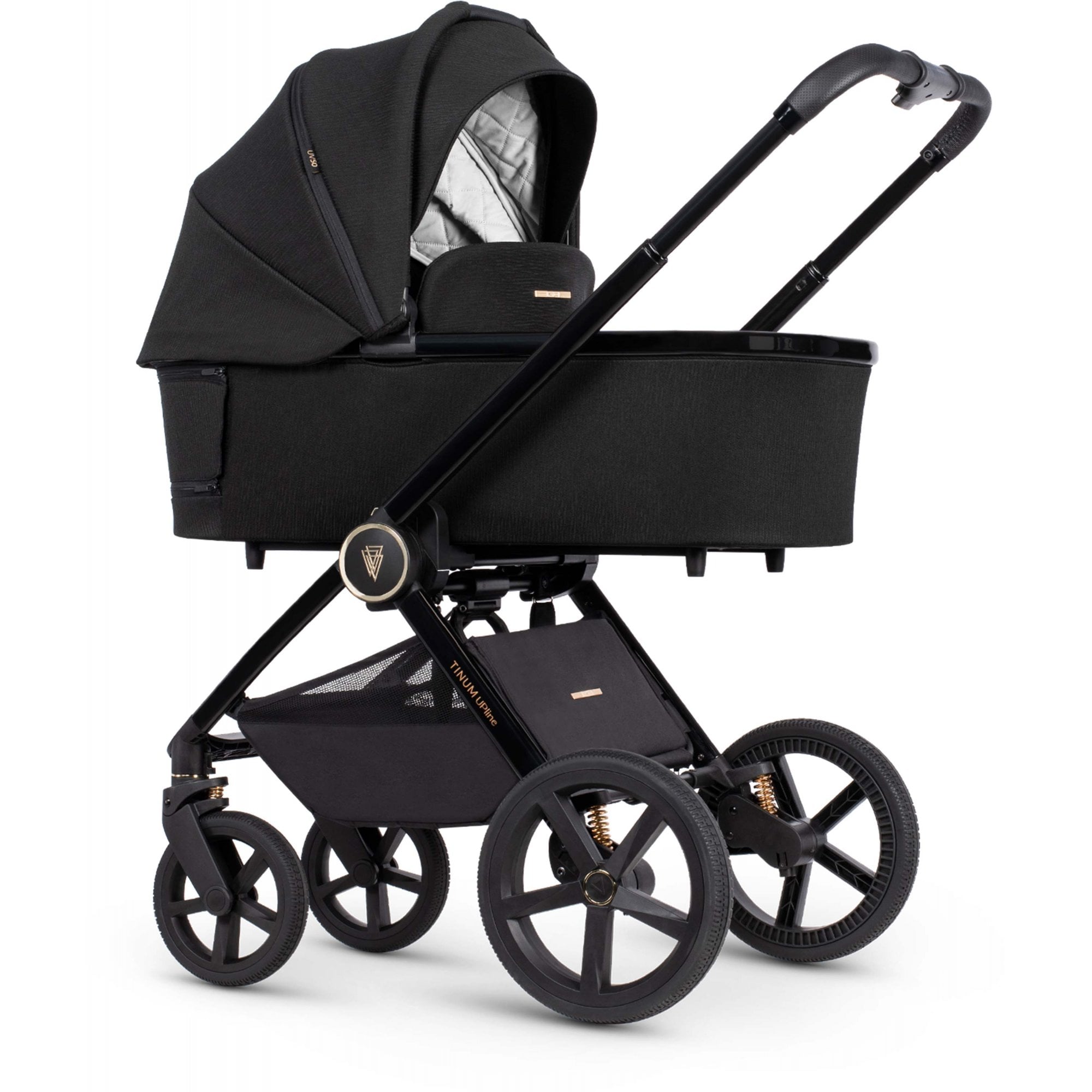 Venicci Upline 2 All Black 3in1 Travel System + Base