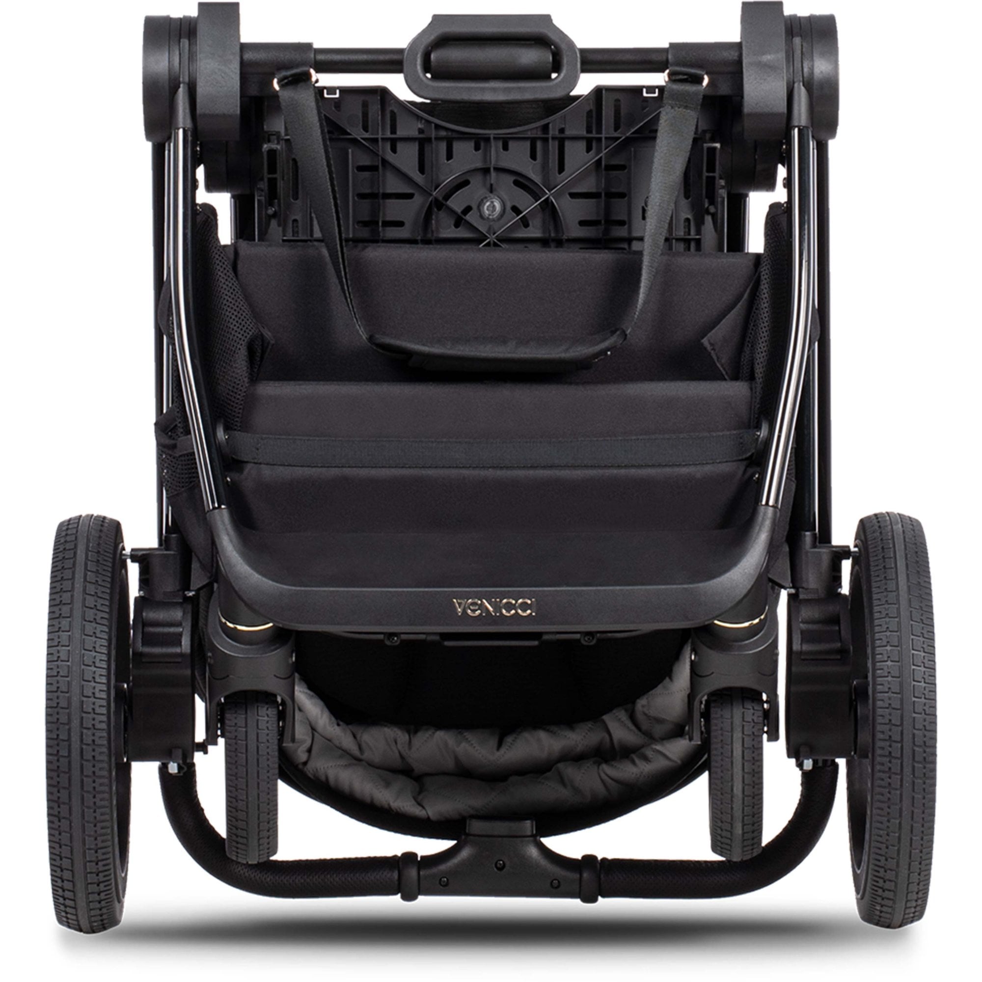 Venicci Upline 2 All Black 3in1 Travel System + Tiago Beige & Base