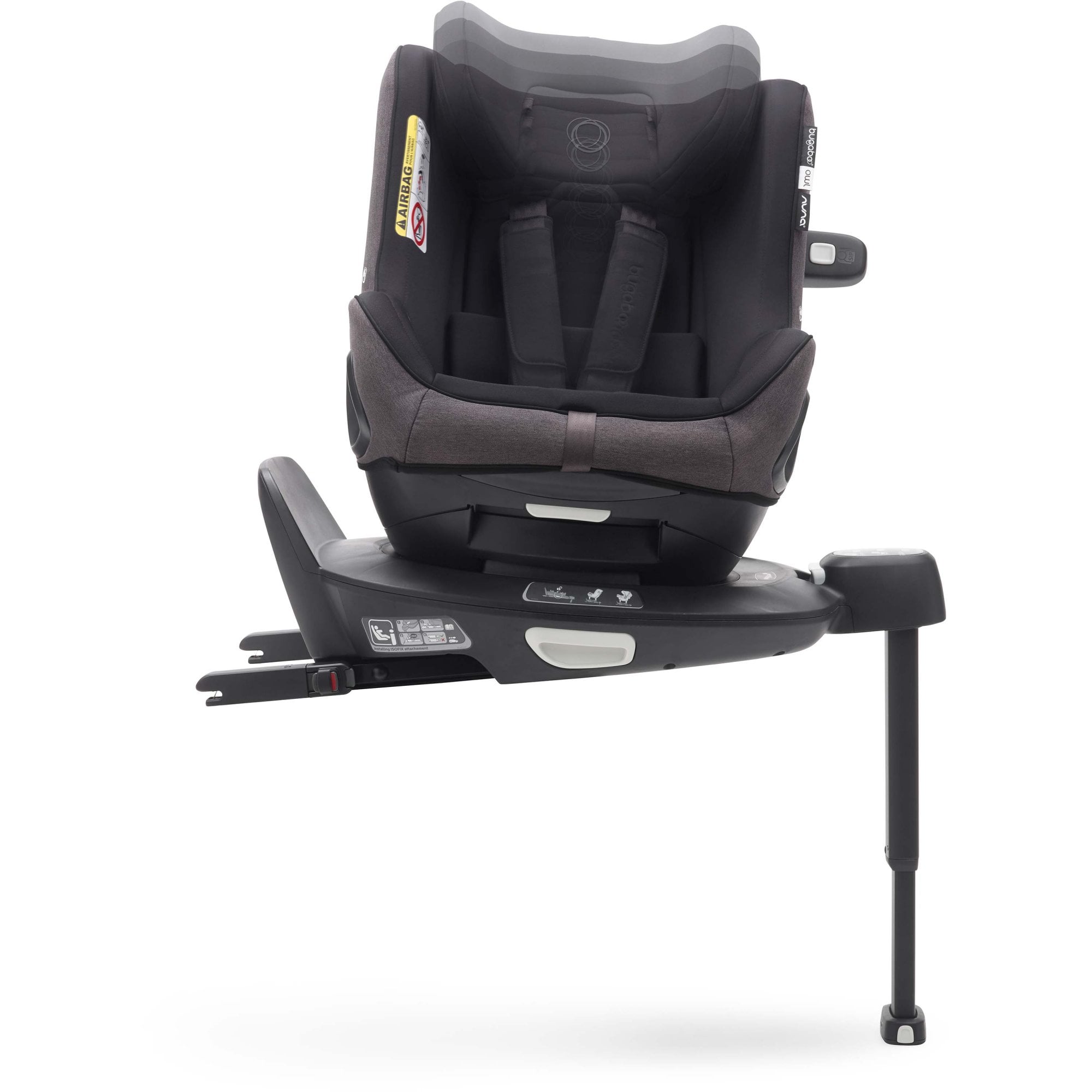 Bugaboo Owl Washed Black Car Seat & 360 Base