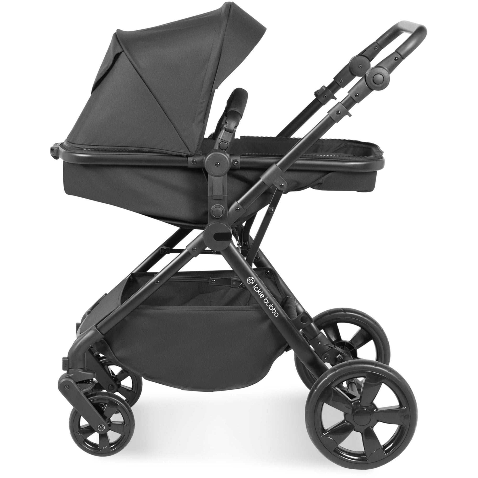 Ickle Bubba Comet 3 in 1 Travel System Black With Astral Car Seat