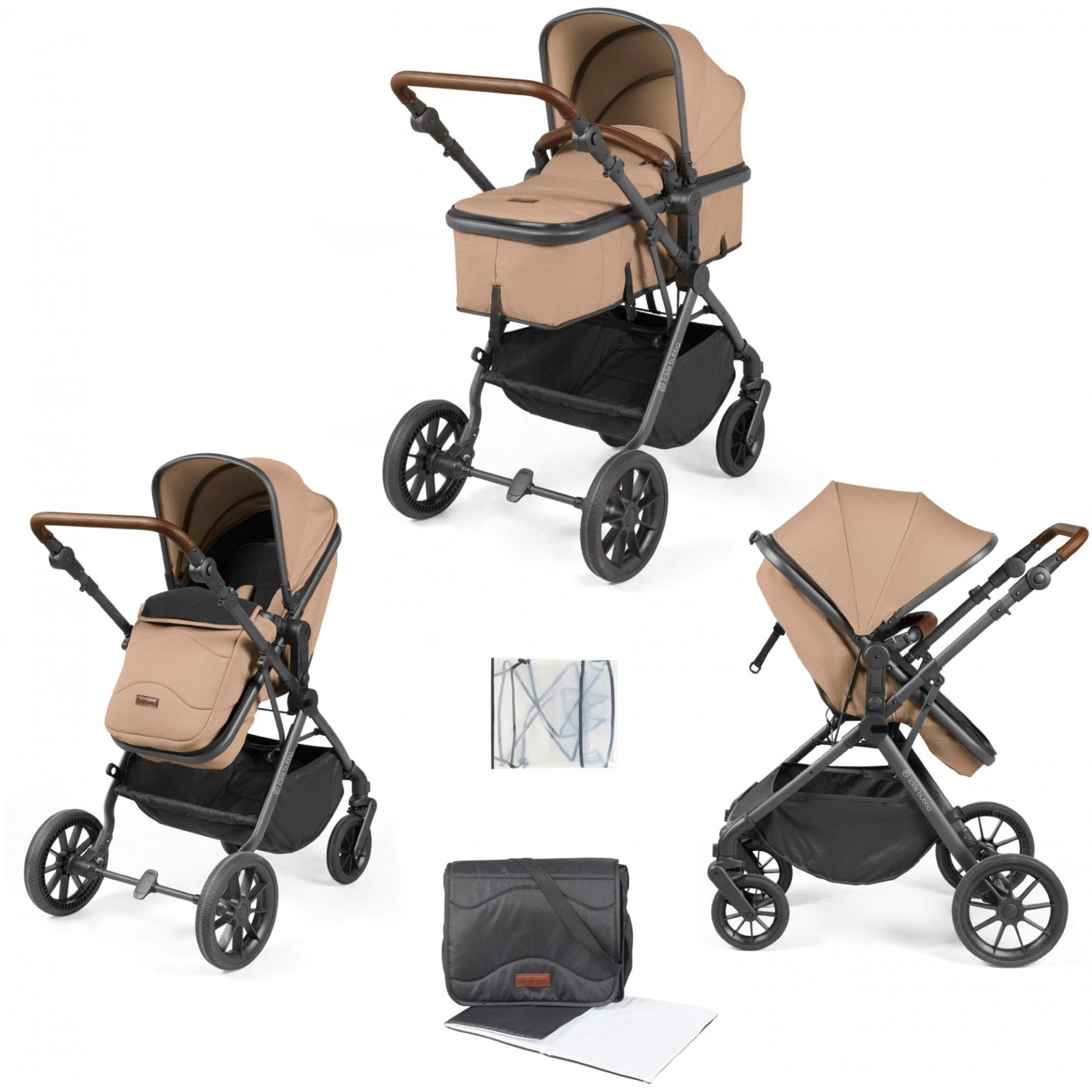 Ickle Bubba Cosmo 6 Piece Pram Desert