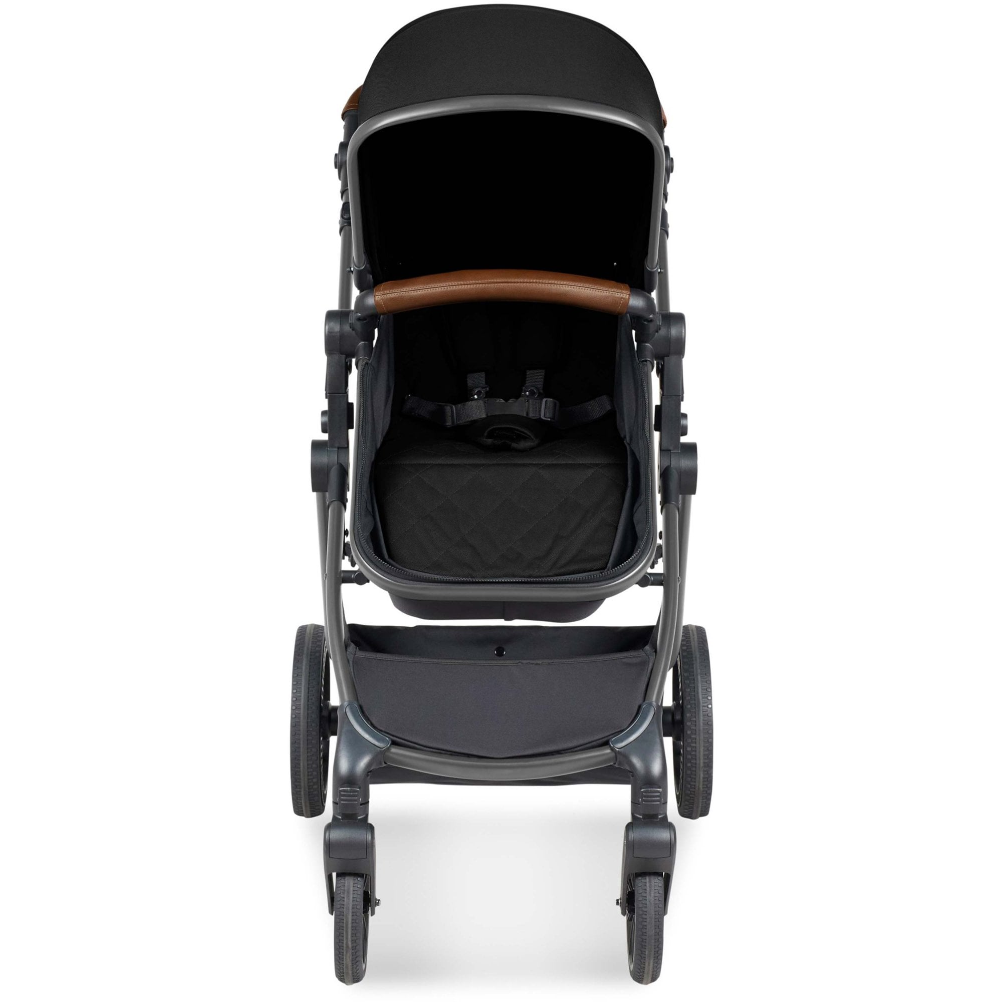 Ickle Bubba Cosmo 9 Piece Travel System with i-Size Stratus Car Seat & ISOFIX Base Black