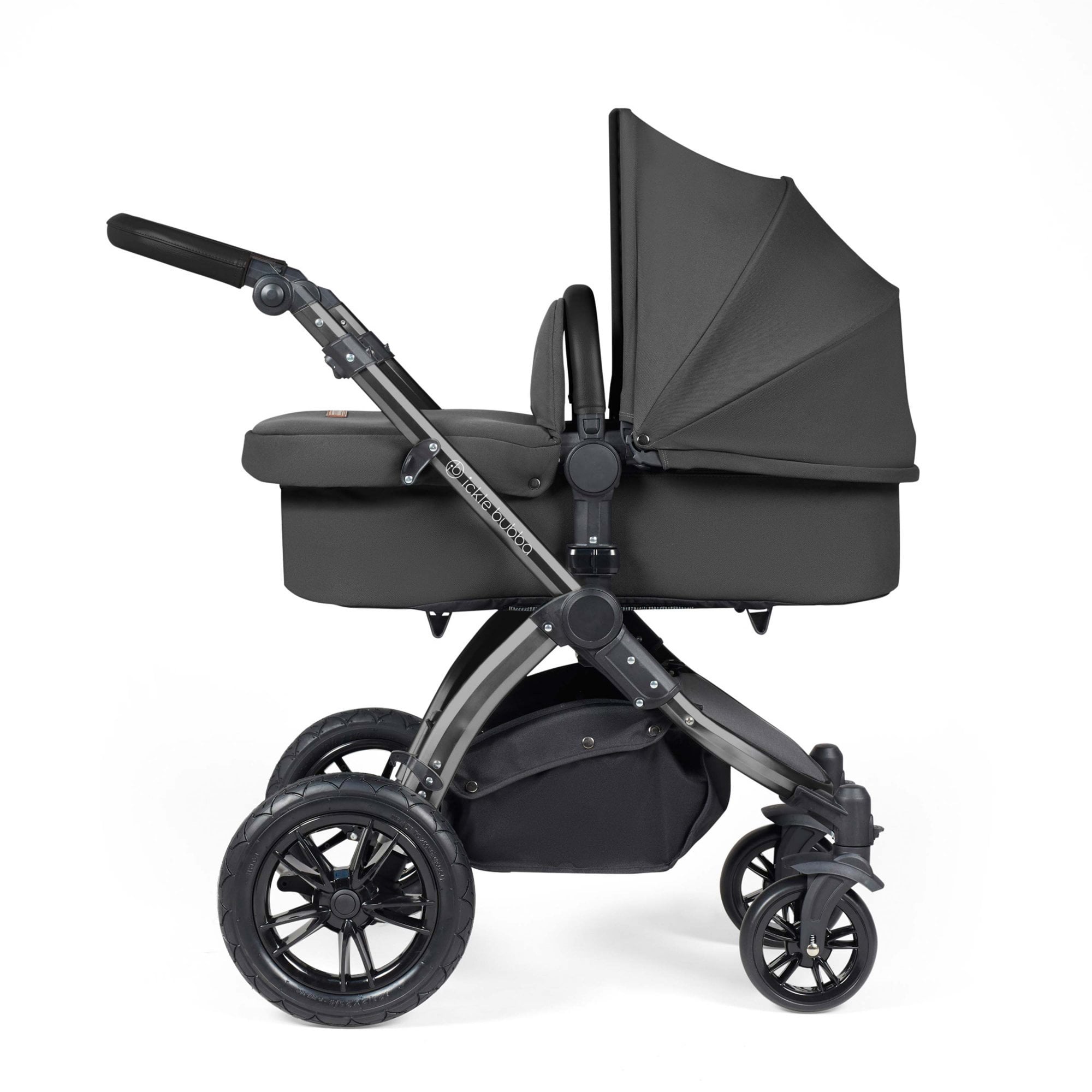 Ickle Bubba Stomp Luxe 9 Piece Pram Charcoal