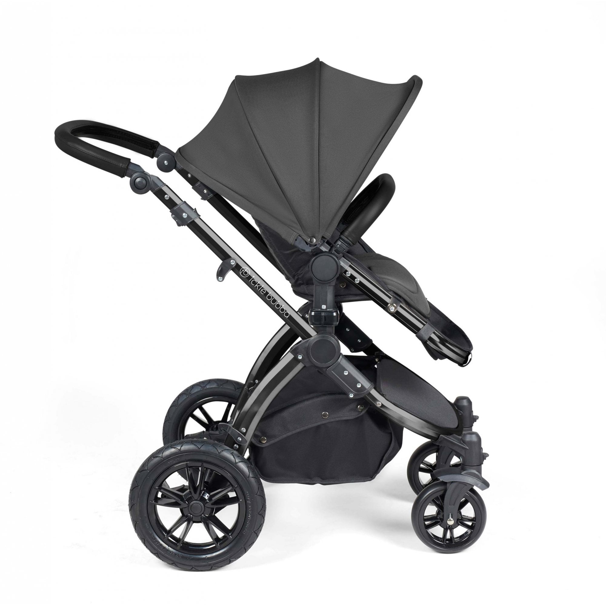 Ickle Bubba Stomp Luxe 9 Piece Pram Charcoal