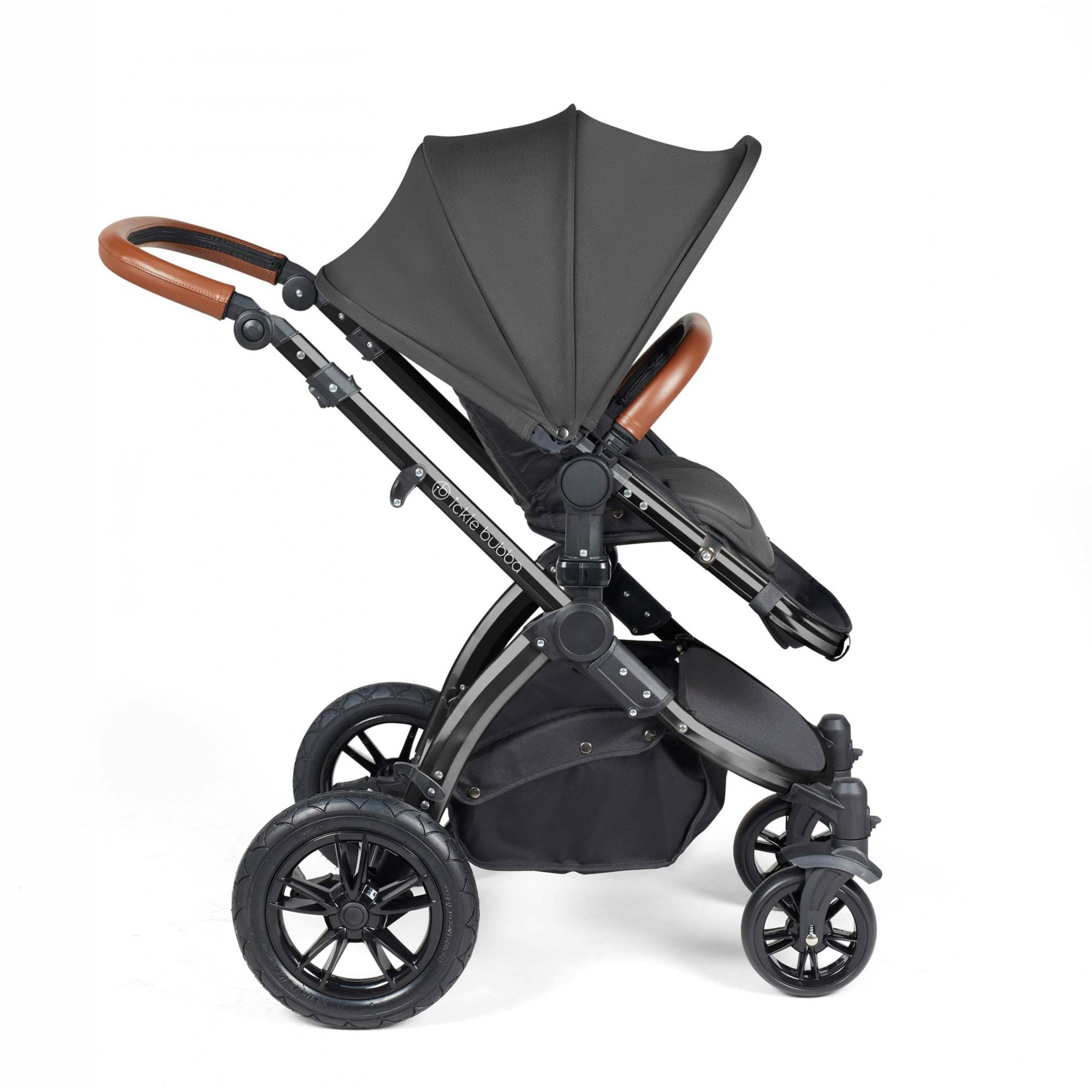 Ickle Bubba Stomp Luxe 9 Piece Pram Charcoal