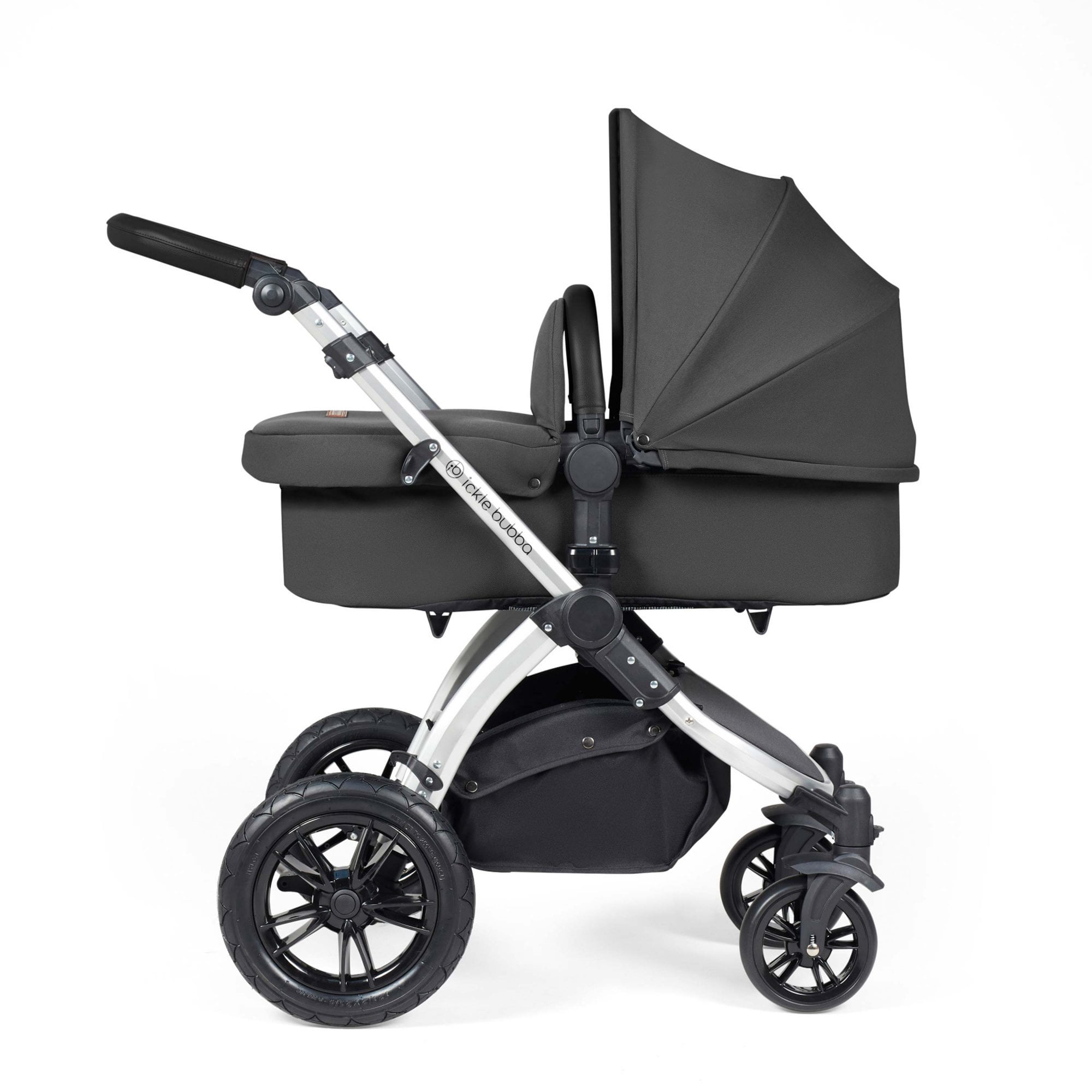 Ickle Bubba Stomp Luxe 9 Piece Pram Charcoal
