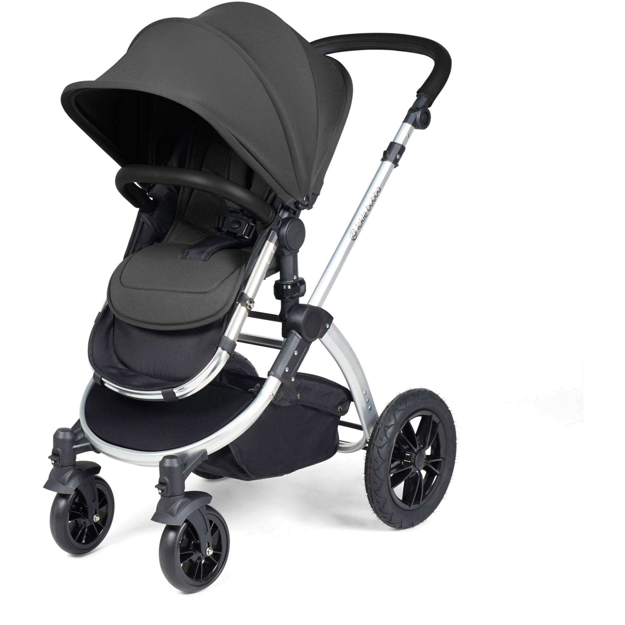 Ickle Bubba Stomp Luxe 9 Piece Pram Charcoal