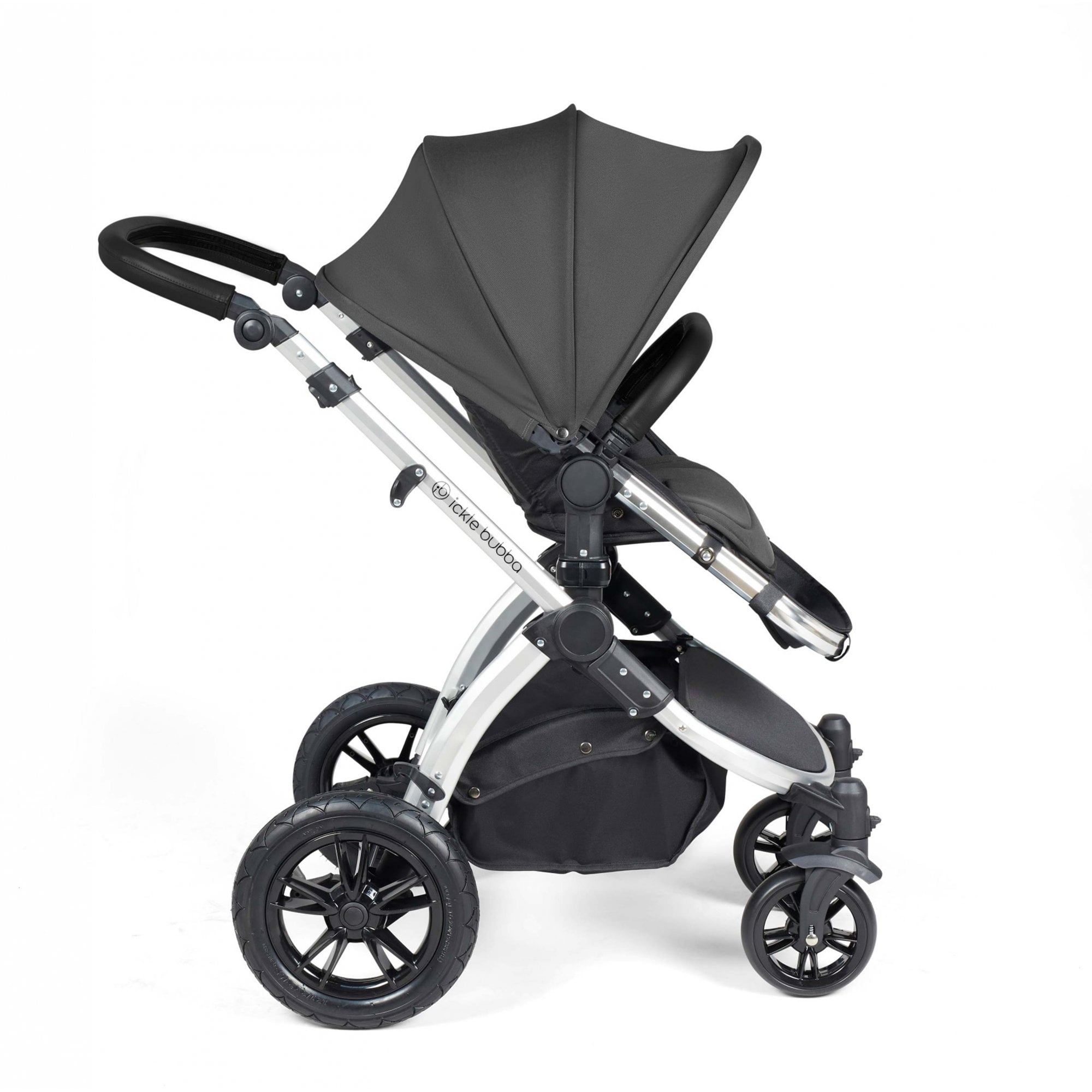 Ickle Bubba Stomp Luxe 9 Piece Pram Charcoal