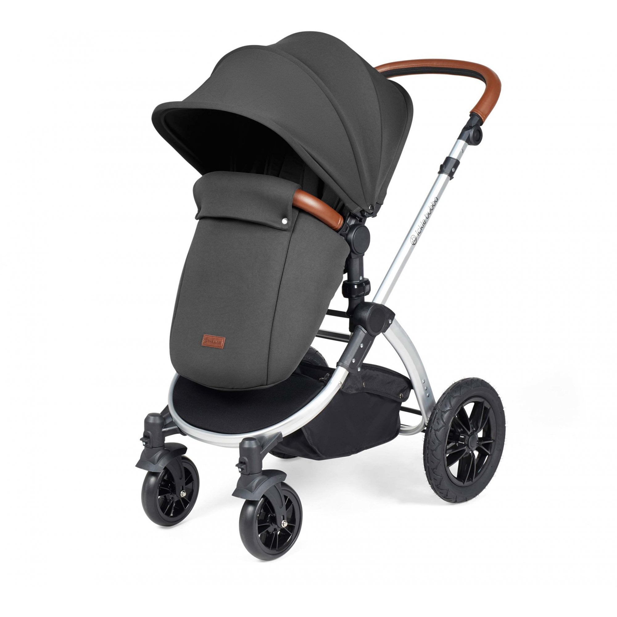 Ickle Bubba Stomp Luxe 9 Piece Pram Charcoal