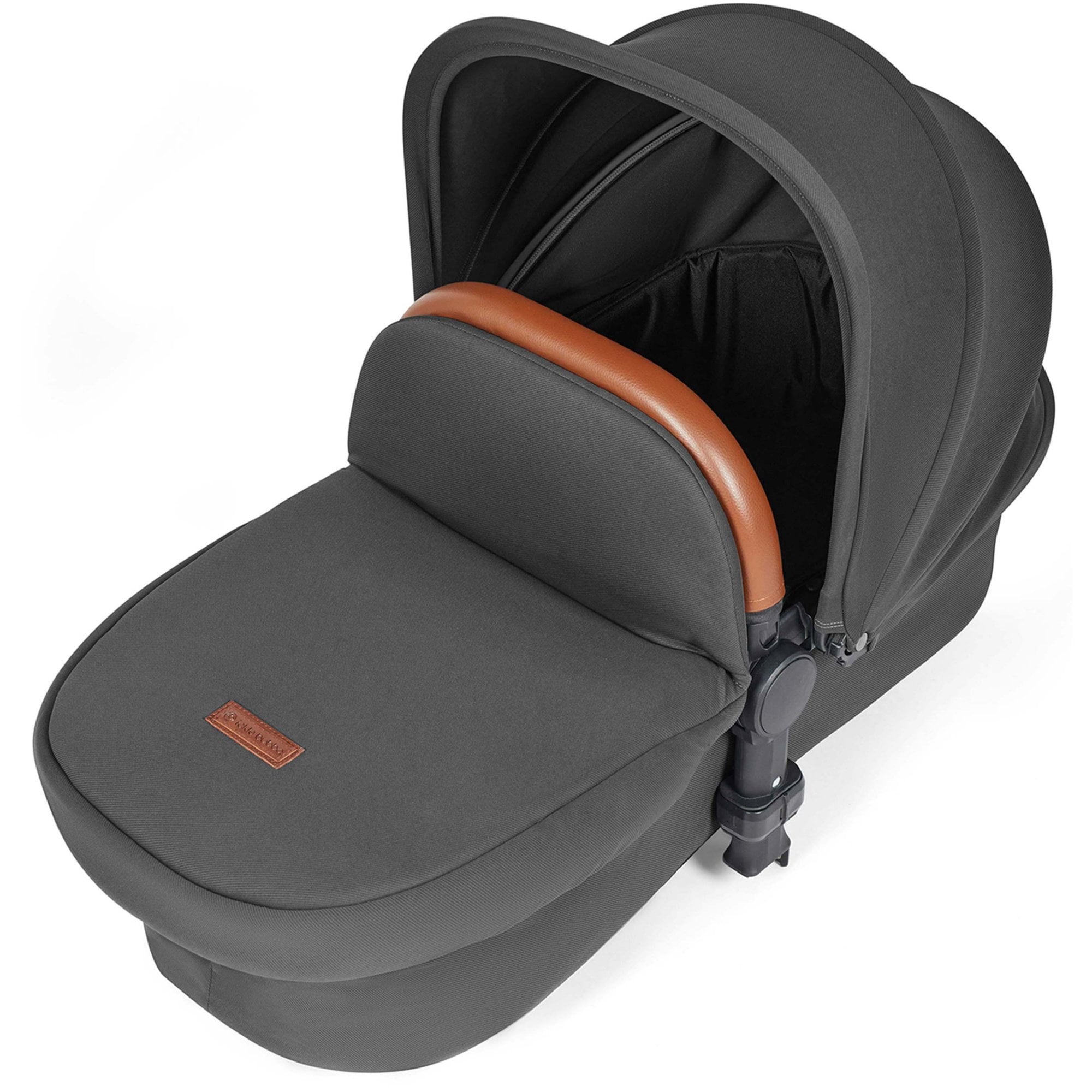 Ickle Bubba Stomp Luxe 12 Piece Travel System with i-Size Stratus Car Seat & ISOFIX Base Charcoal