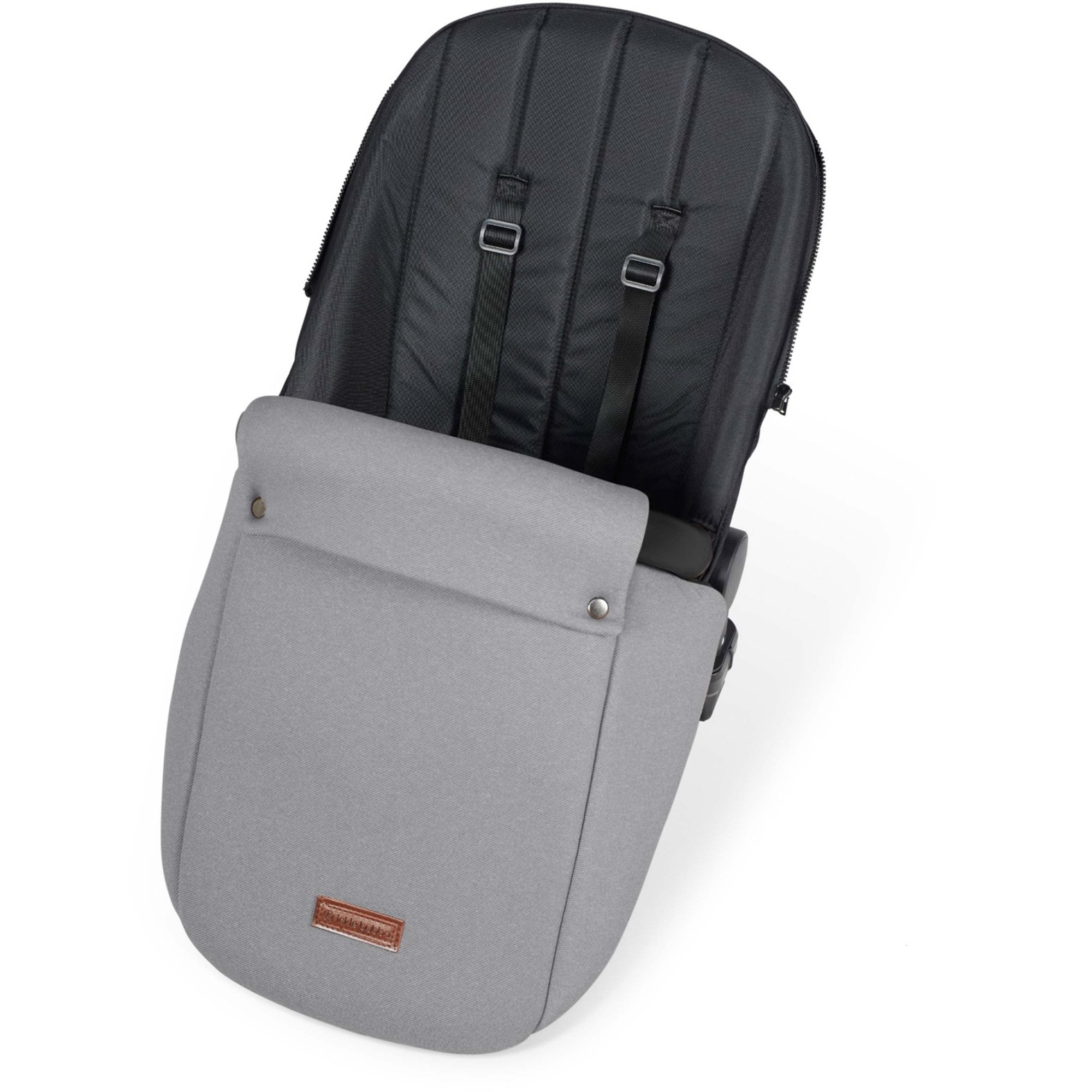 Ickle Bubba Stomp Luxe 12 Piece Travel System with i-Size Stratus Car Seat & ISOFIX Base Pearl Grey