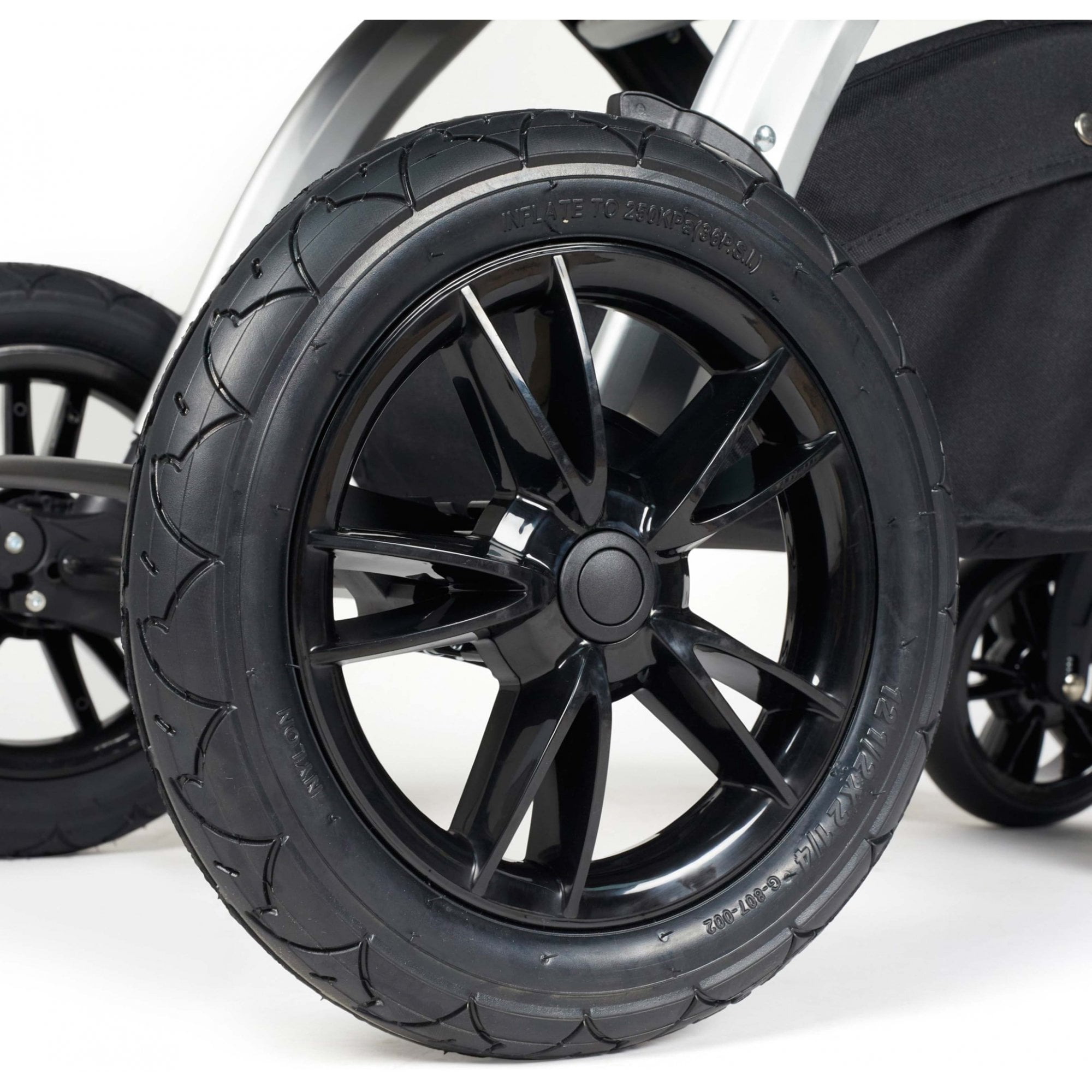 Ickle Bubba Stomp Luxe 9 Piece Pram Pearl Grey