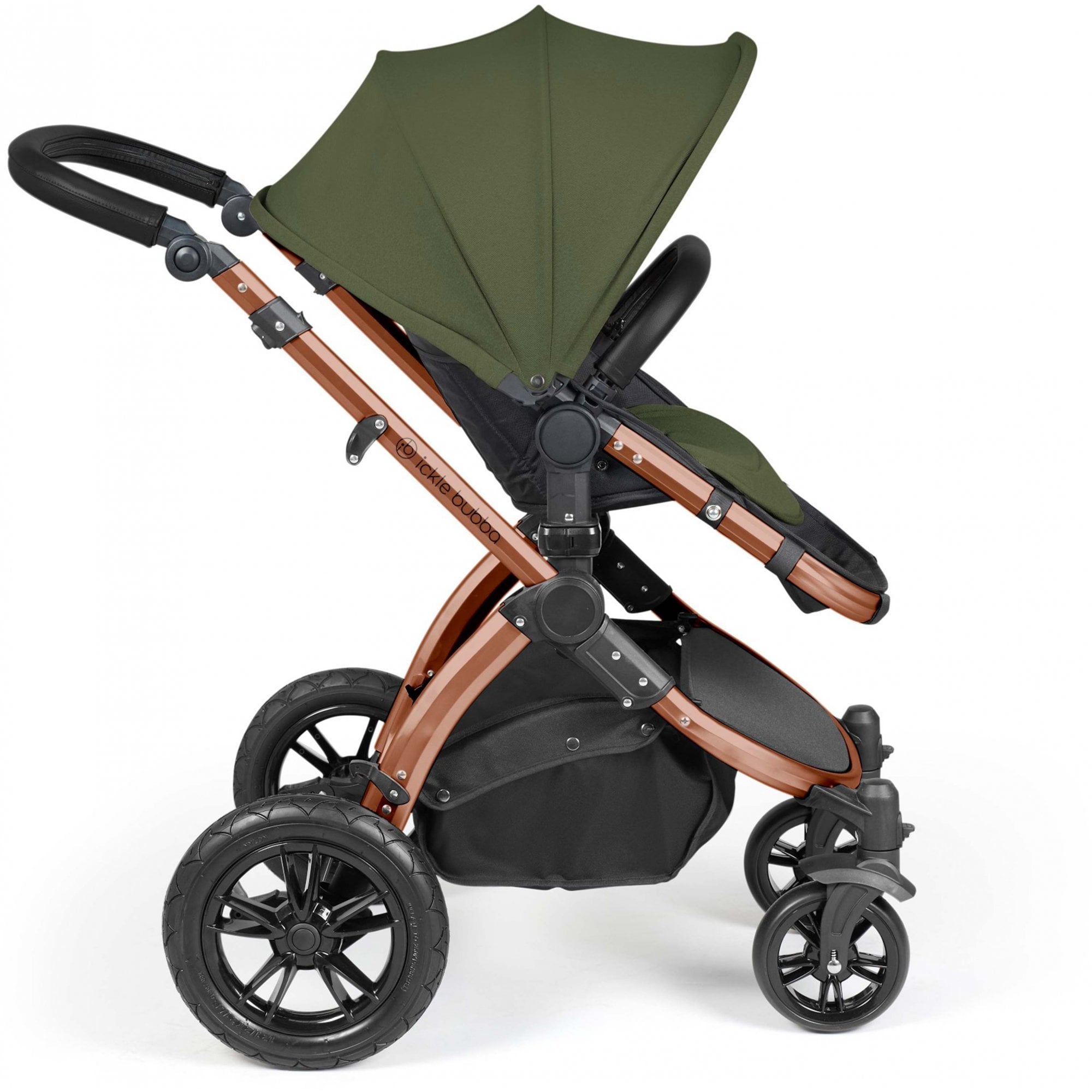 Ickle Bubba Stomp Luxe 9 Piece Pram Woodland